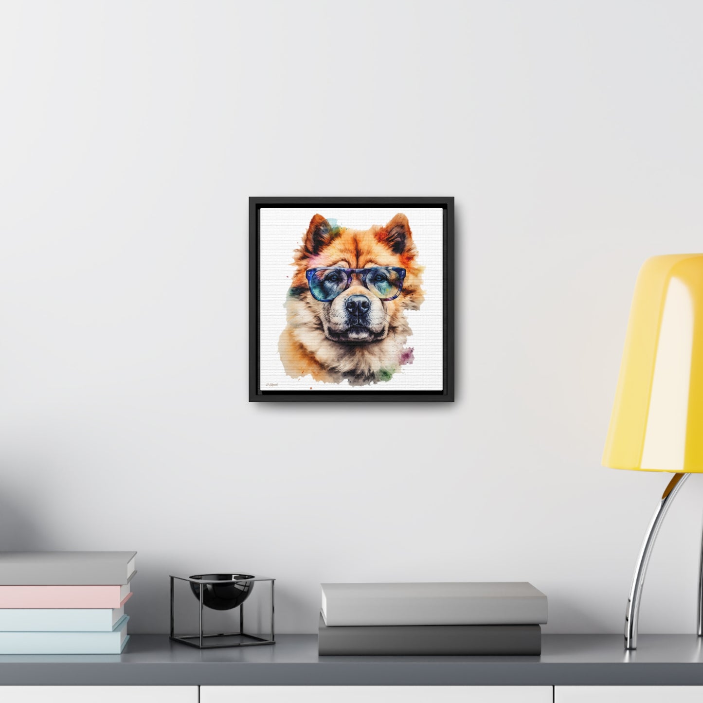 Chow Chow 5 Gallery Canvas Wraps, Square Frame