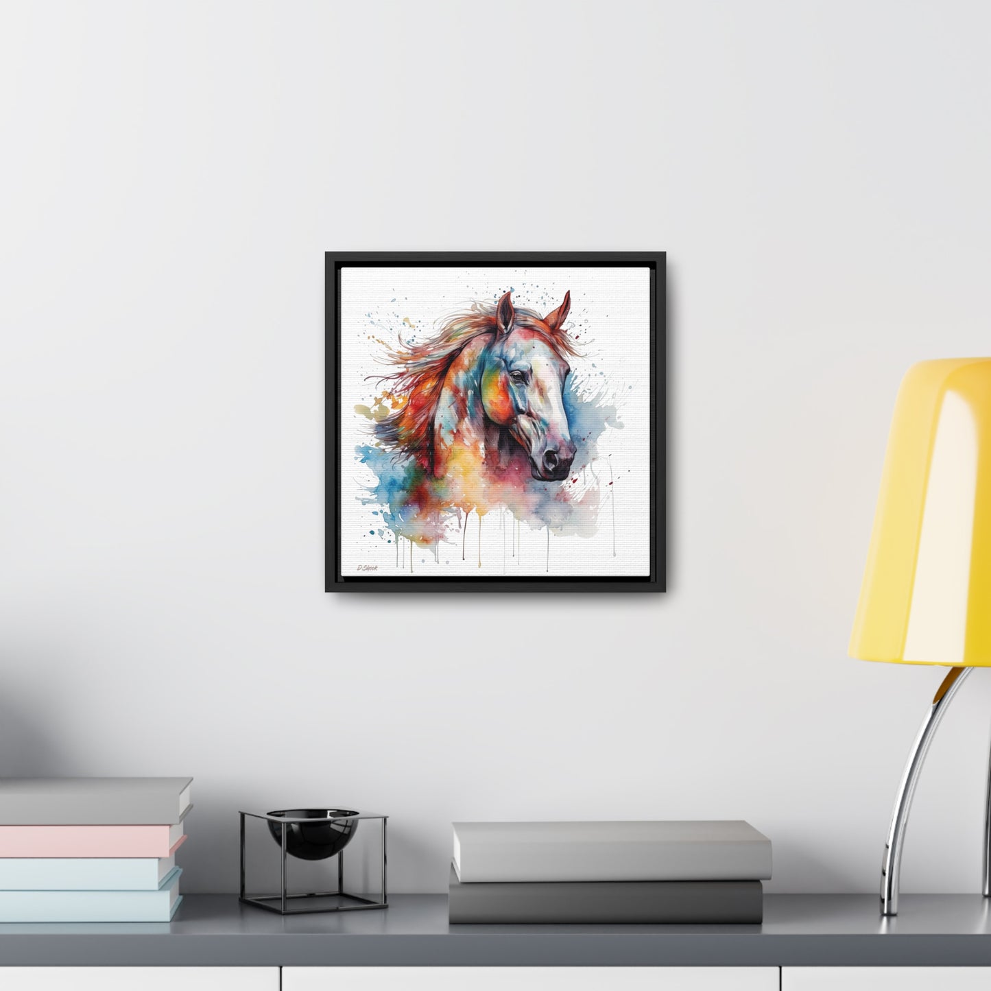 Horse Rescue 12 Gallery Canvas Wraps, Square Frame
