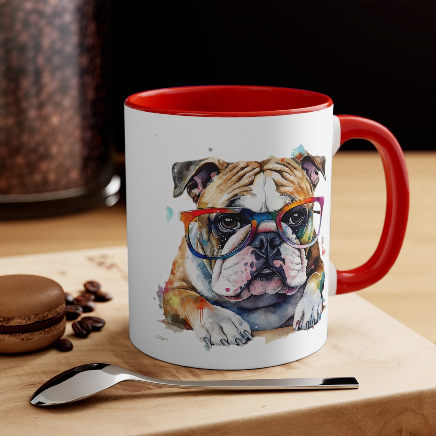 Bulldog 5 Accent Mugs