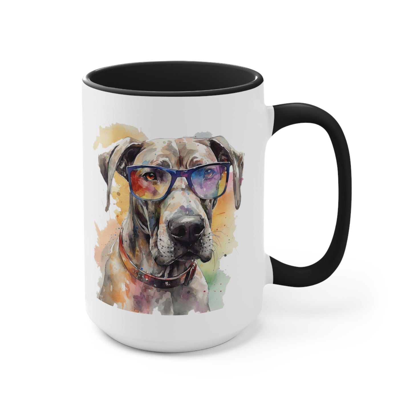 Great Dane 4 Accent Mugs