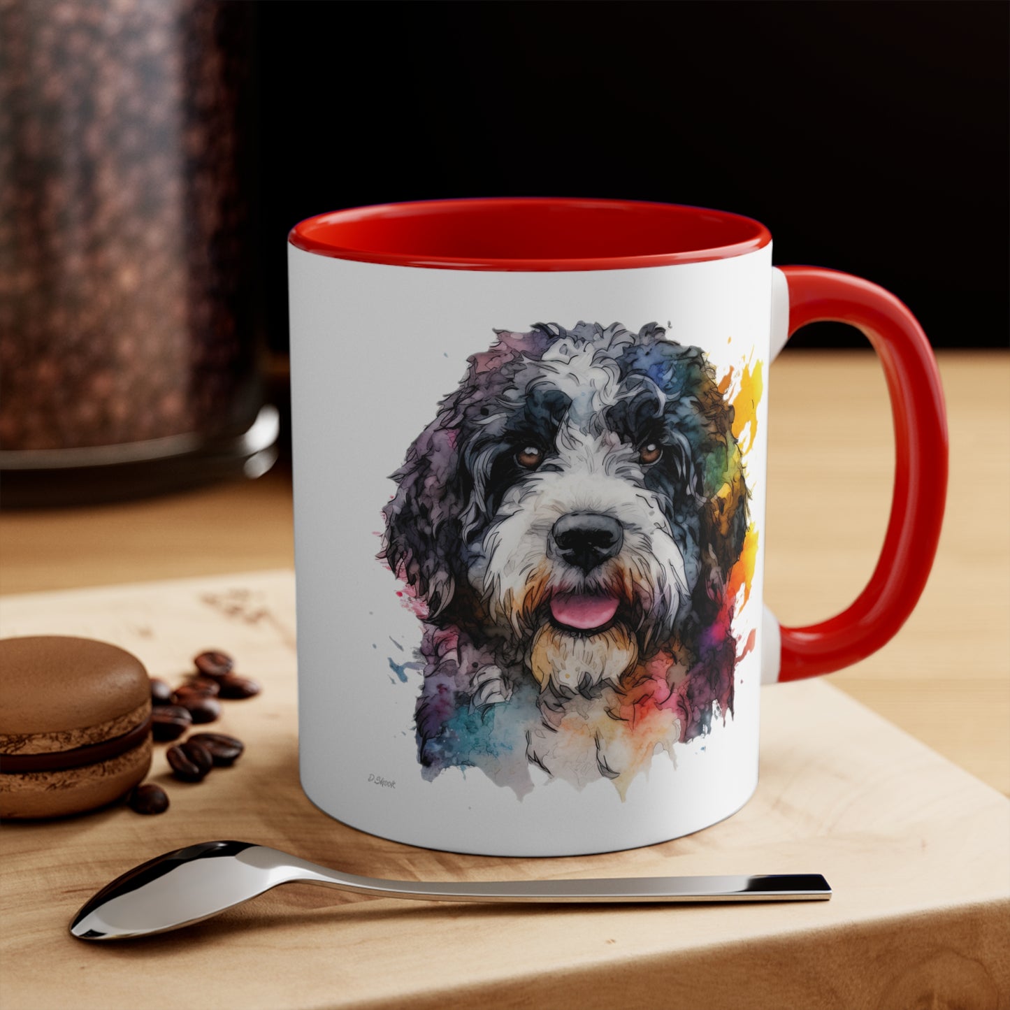 Portuguese Water Dog 2 Accent Mugs