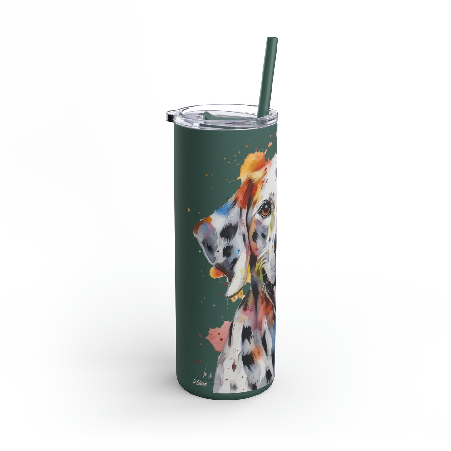 Dalmatian 1 Maars Maker Skinny Matte Tumbler, 20oz