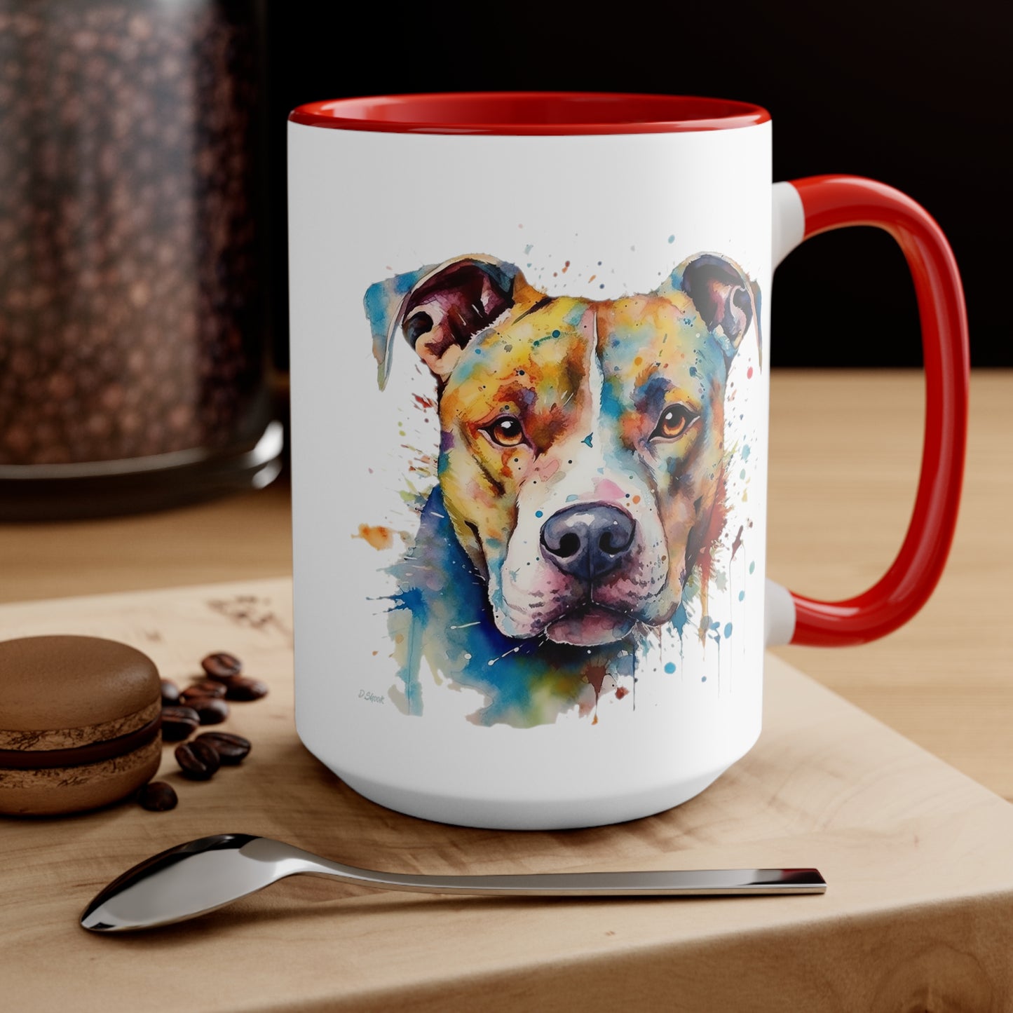 Pitbull 3 Accent Mugs