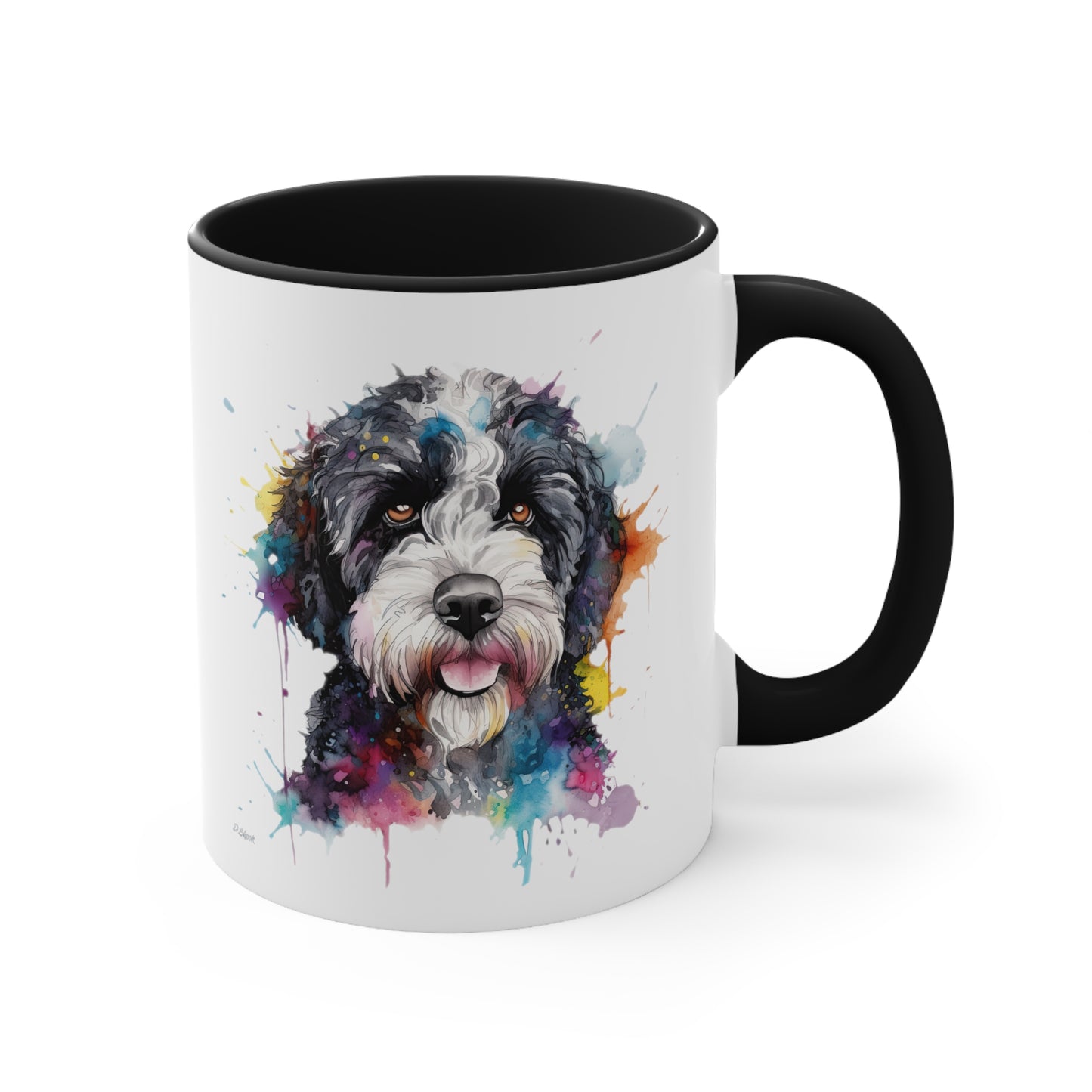 Portuguese Water Dog 1 Accent Mugs