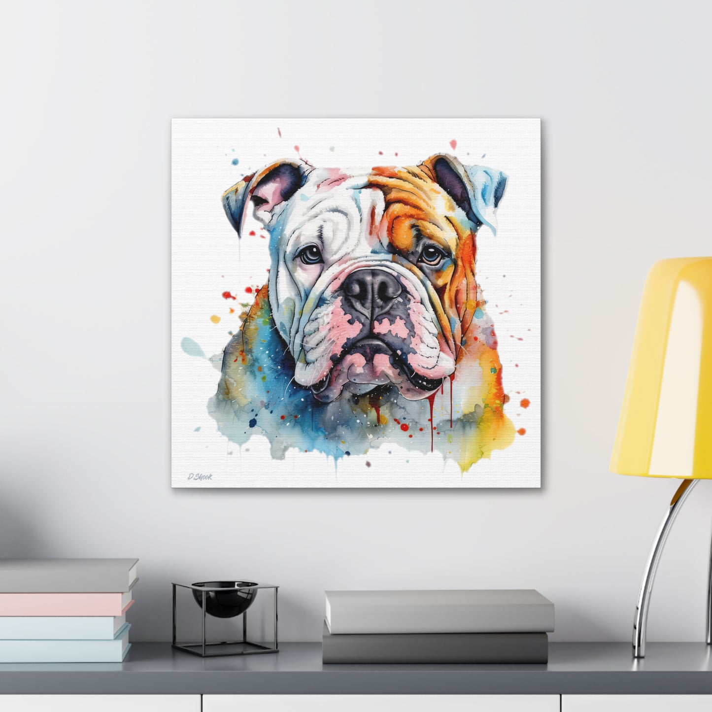 bulldog 3 Canvas Gallery Wraps