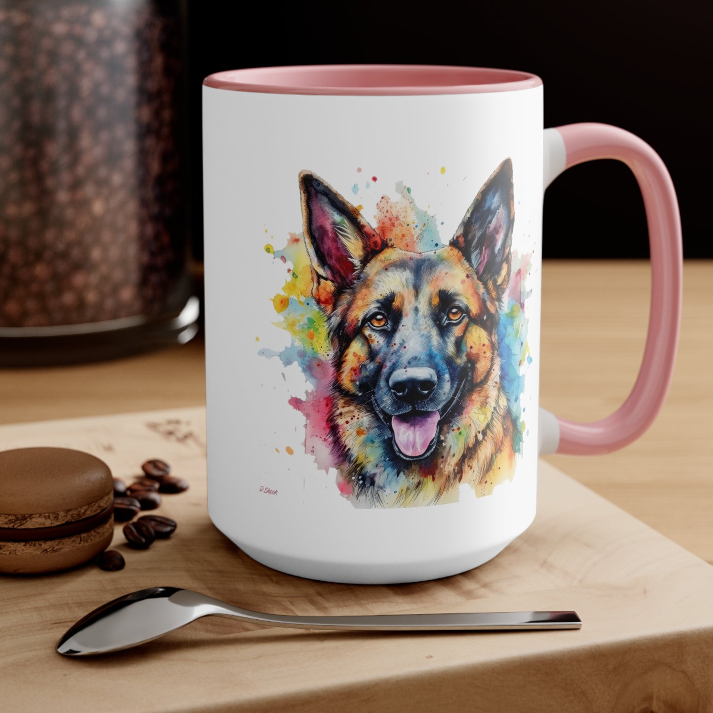 German Sheppard 1 Accent Mugs
