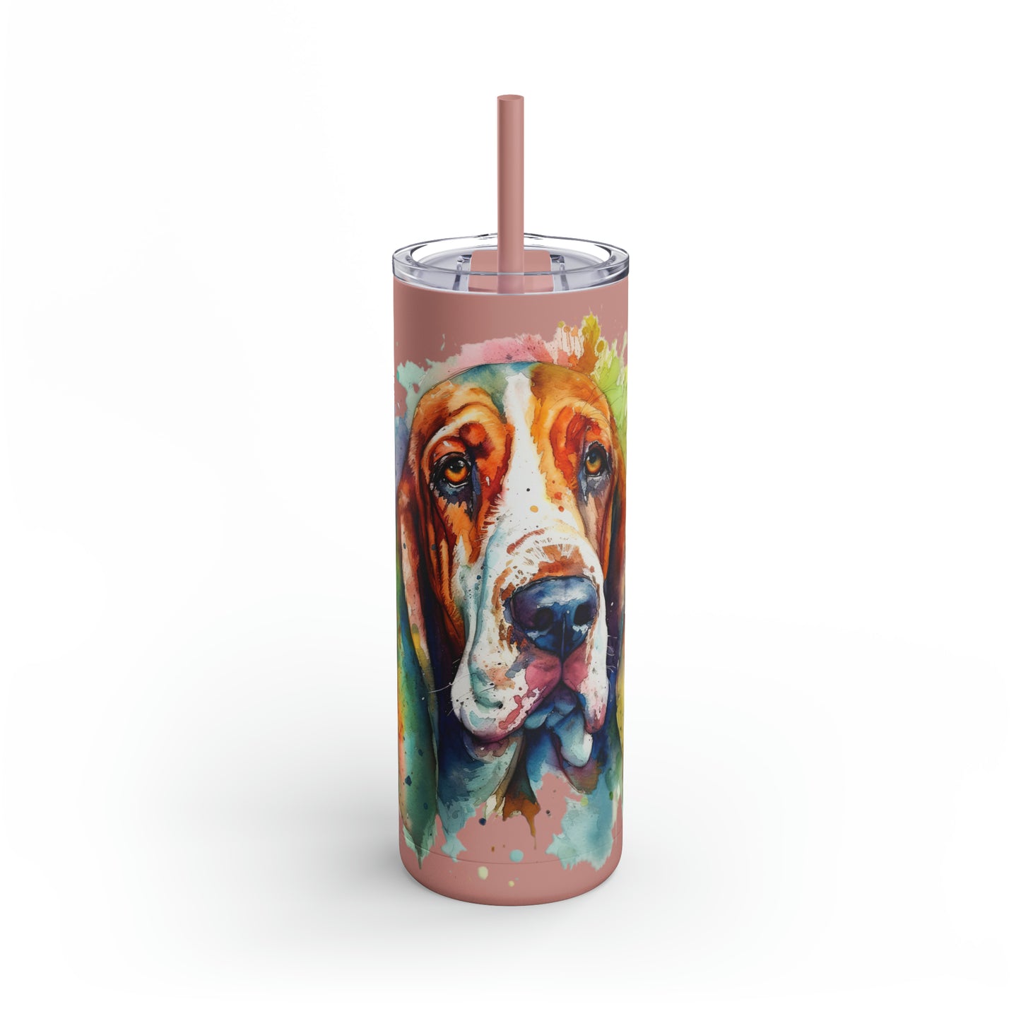 Basset Hound 1 Maars Maker Skinny Matte Tumbler, 20oz