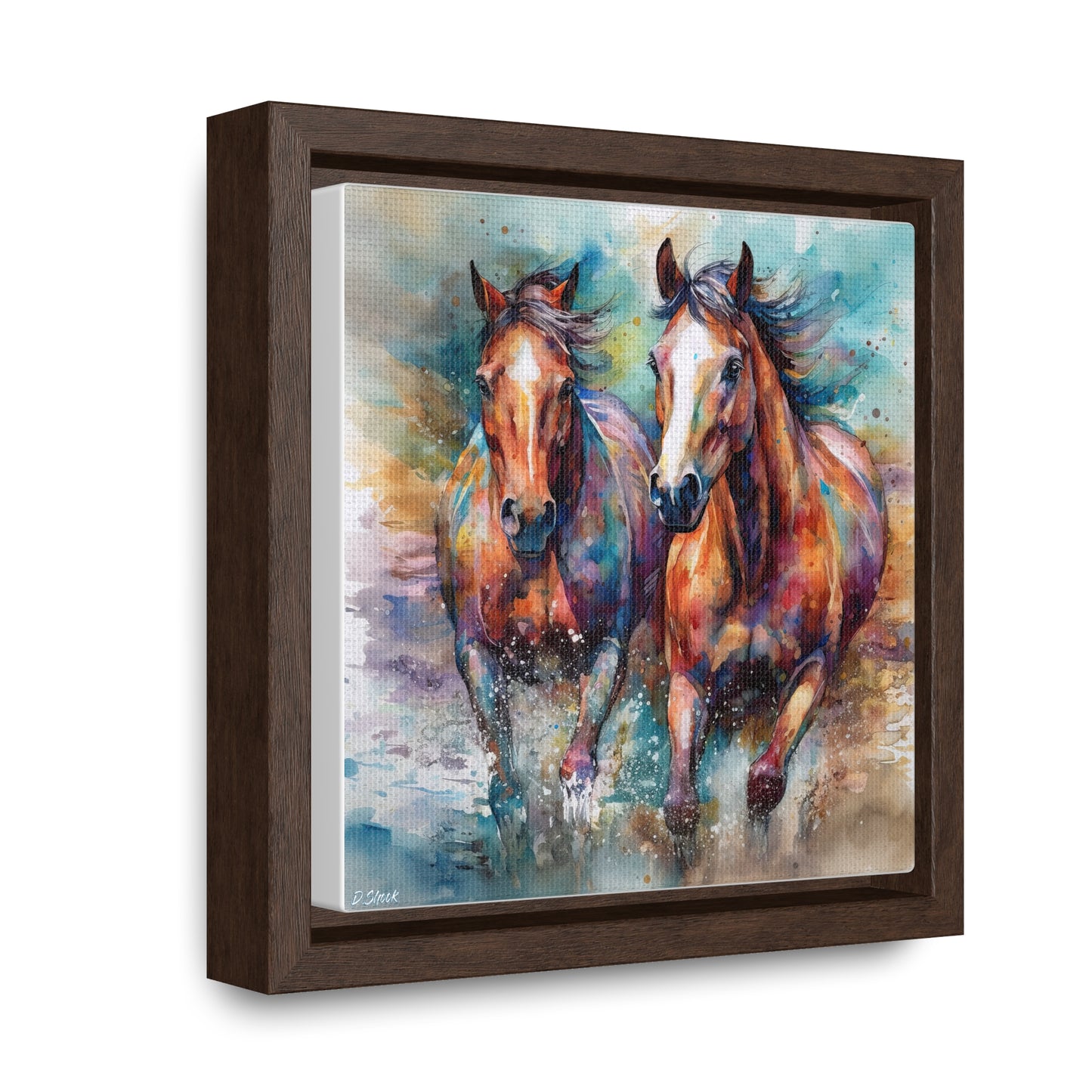 Horse Rescue 7 Gallery Canvas Wraps, Square Frame