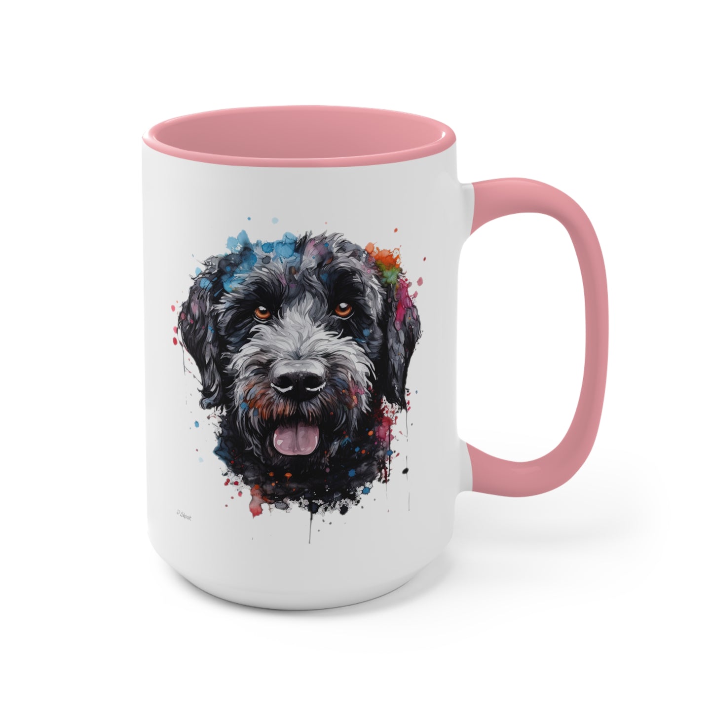 Portuguese Water Dog 4 Accent Mugs