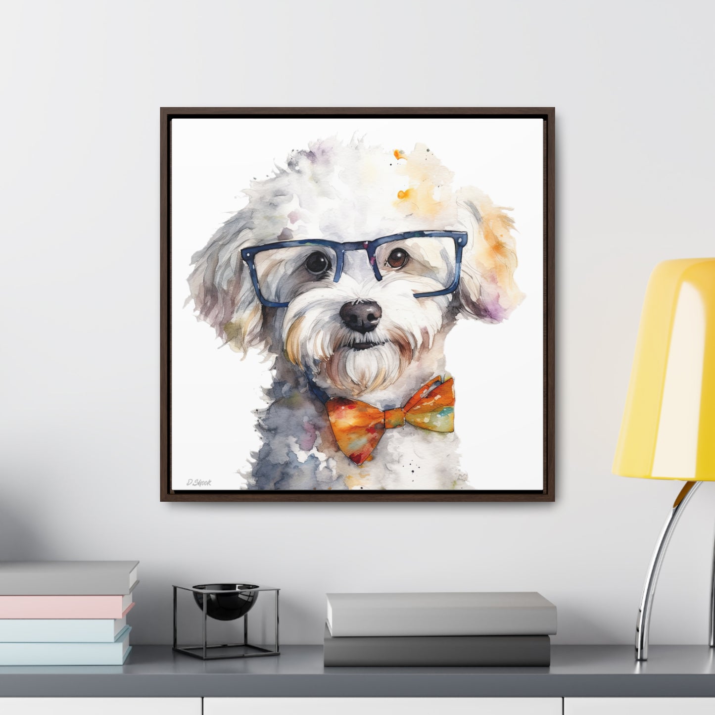 Bichon Frise 4 Gallery Canvas Wraps, Square Frame