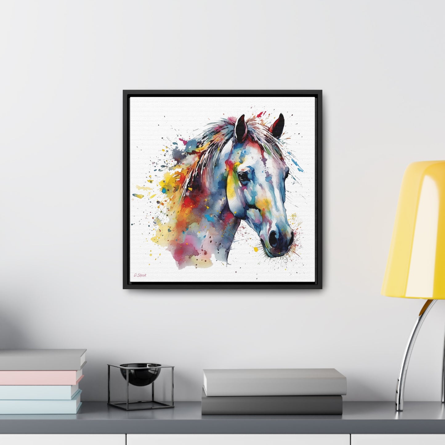 Horse Rescue 14 Gallery Canvas Wraps, Square Frame