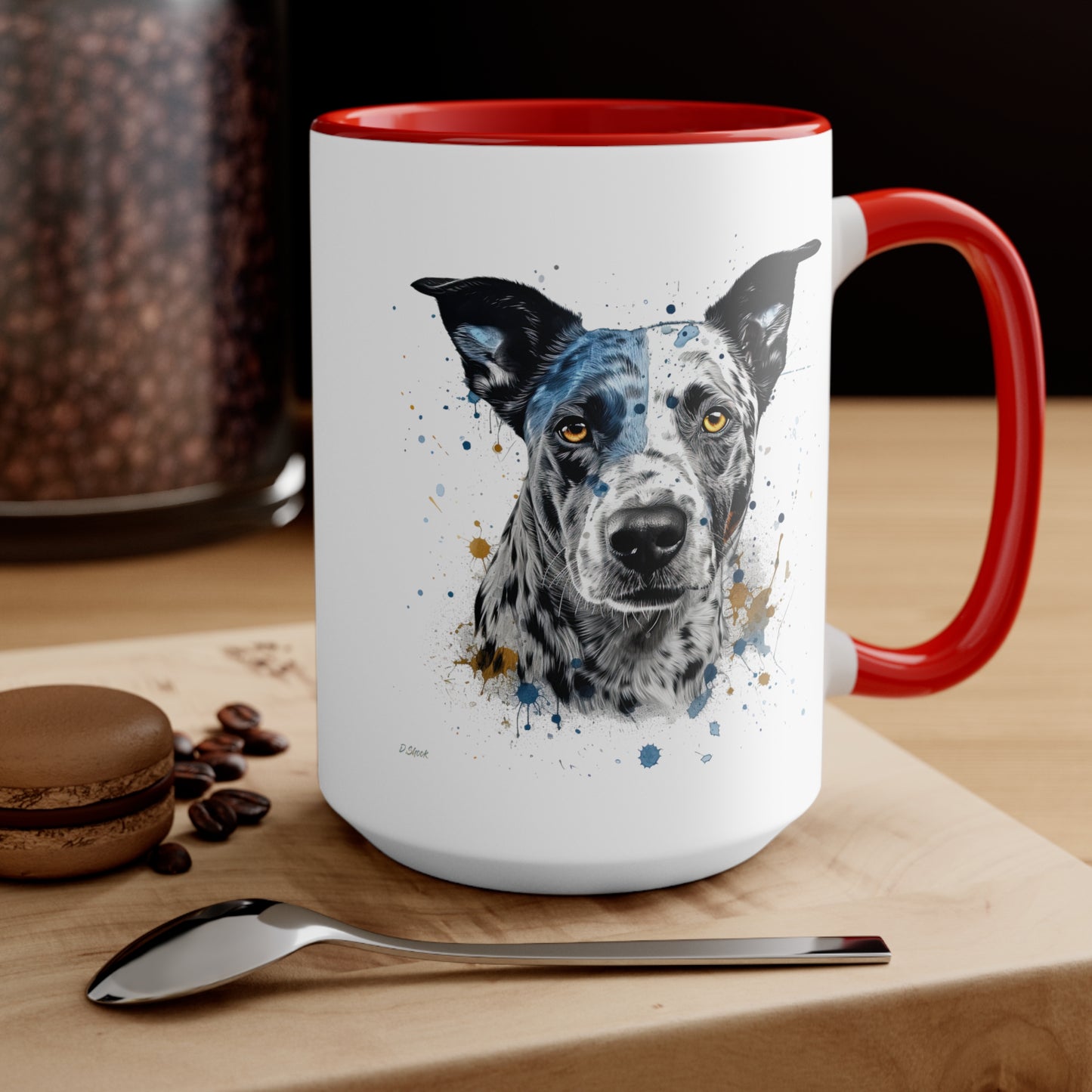 Blue Heeler 4 Accent Mugs