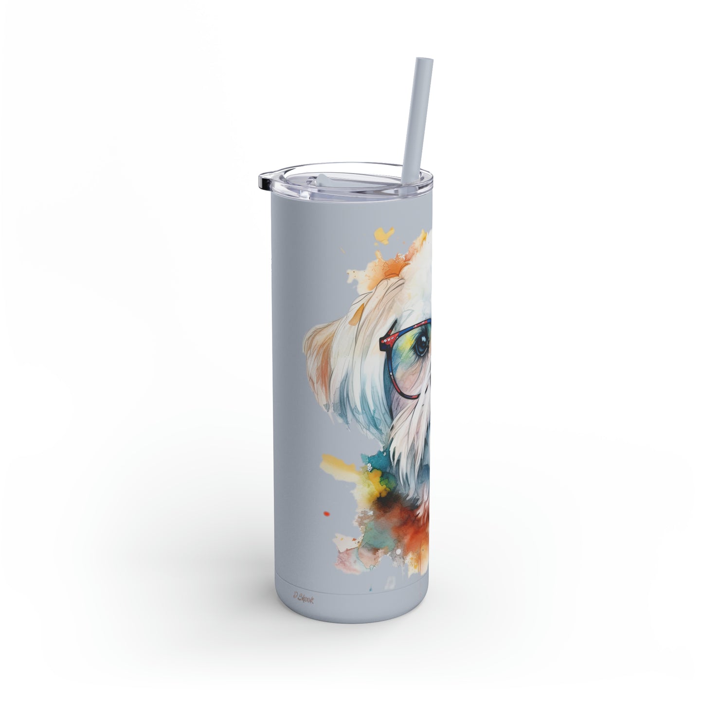 Maltese Dog 5 Maars Maker Skinny Matte Tumbler, 20oz