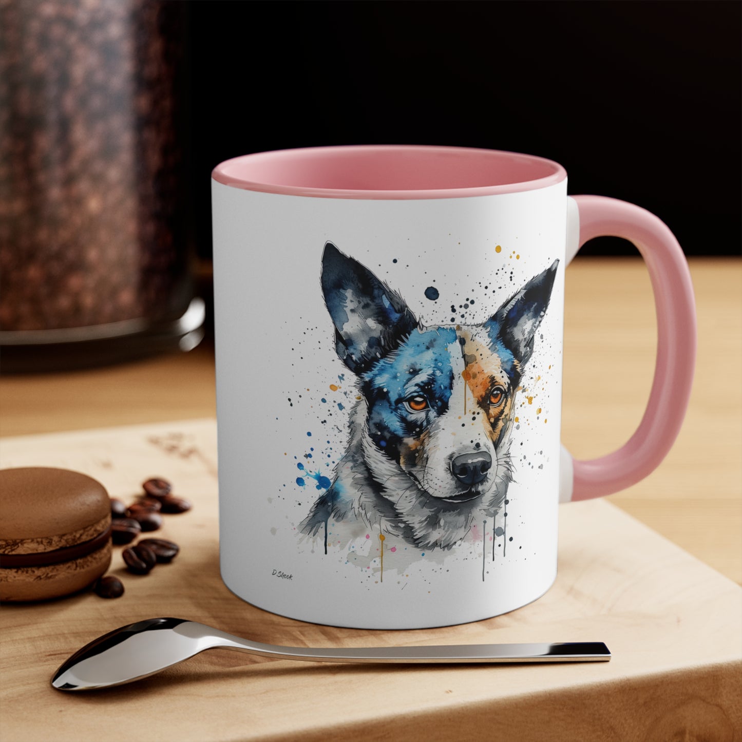 Blue Heeler 1 Accent Mugs