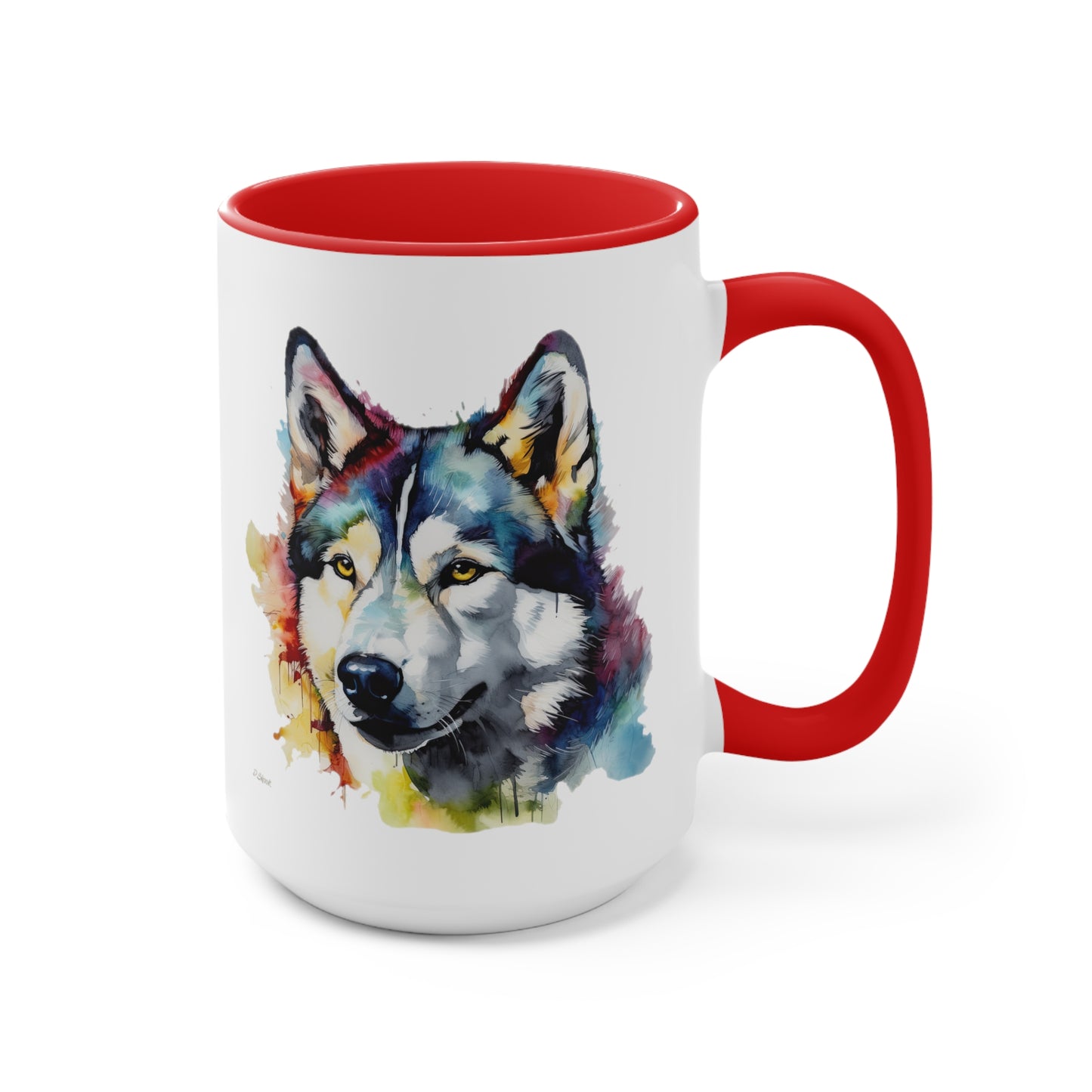 Siberian Husky 3 Accent Mugs