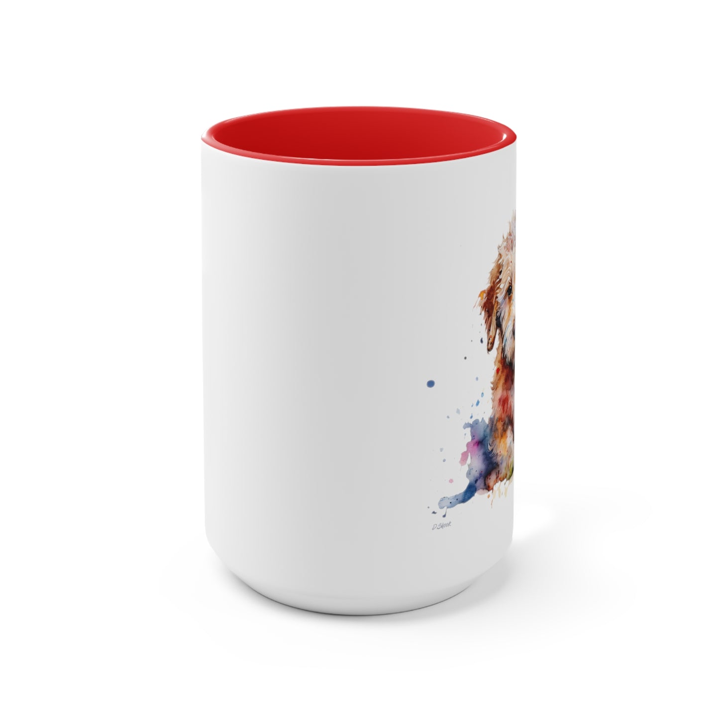 Mini Golden Doodle 1 Accent Mugs