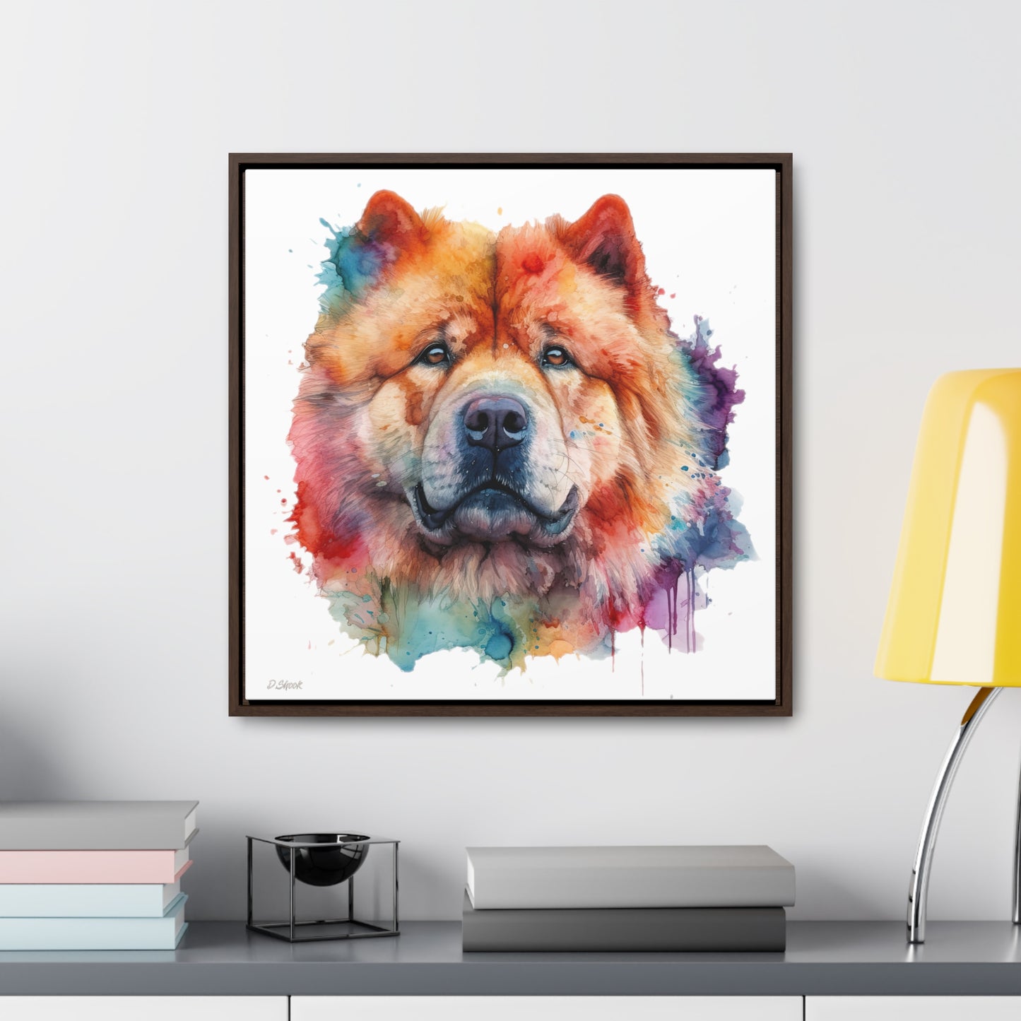 Chow Chow 2 Gallery Canvas Wraps, Square Frame