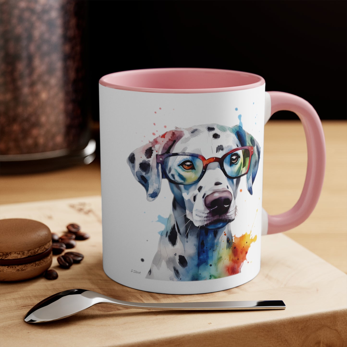 Dalmatian 4 Accent Mugs