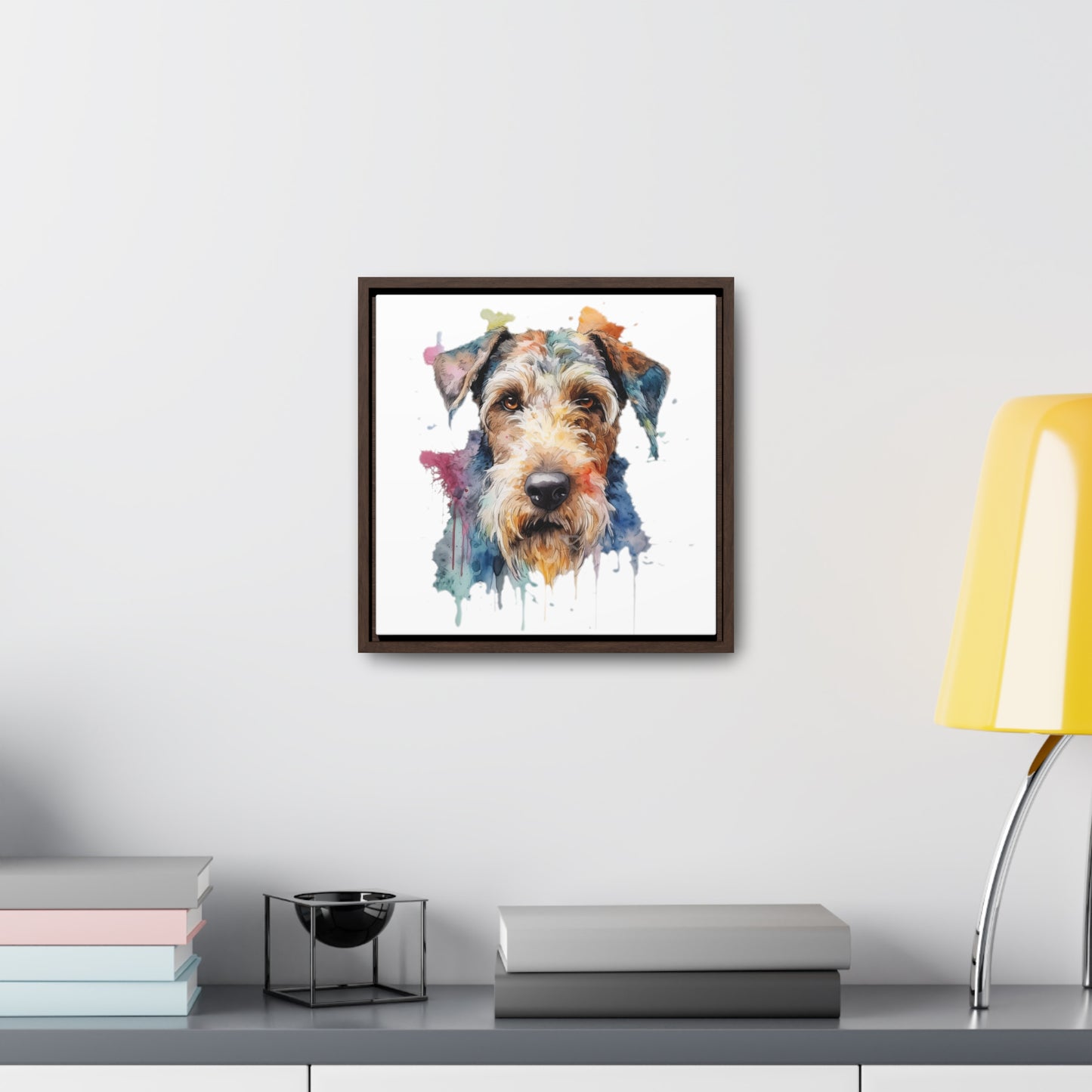 Airedale Terrier 2 Gallery Canvas Wraps, Square Frame