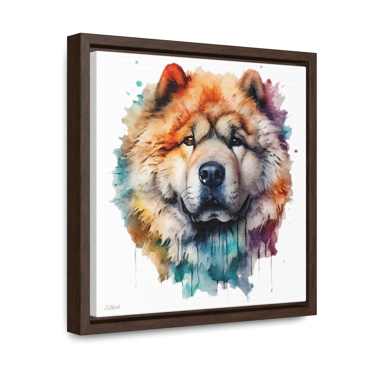 Chow Chow 3 Gallery Canvas Wraps, Square Frame