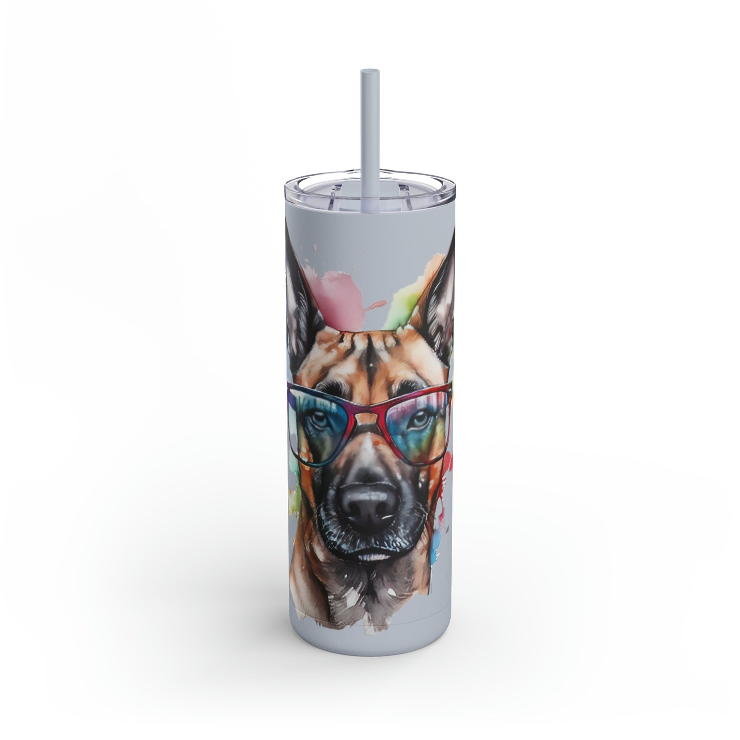 Belgium Malinois 5 Maars Maker Skinny Matte Tumbler, 20oz