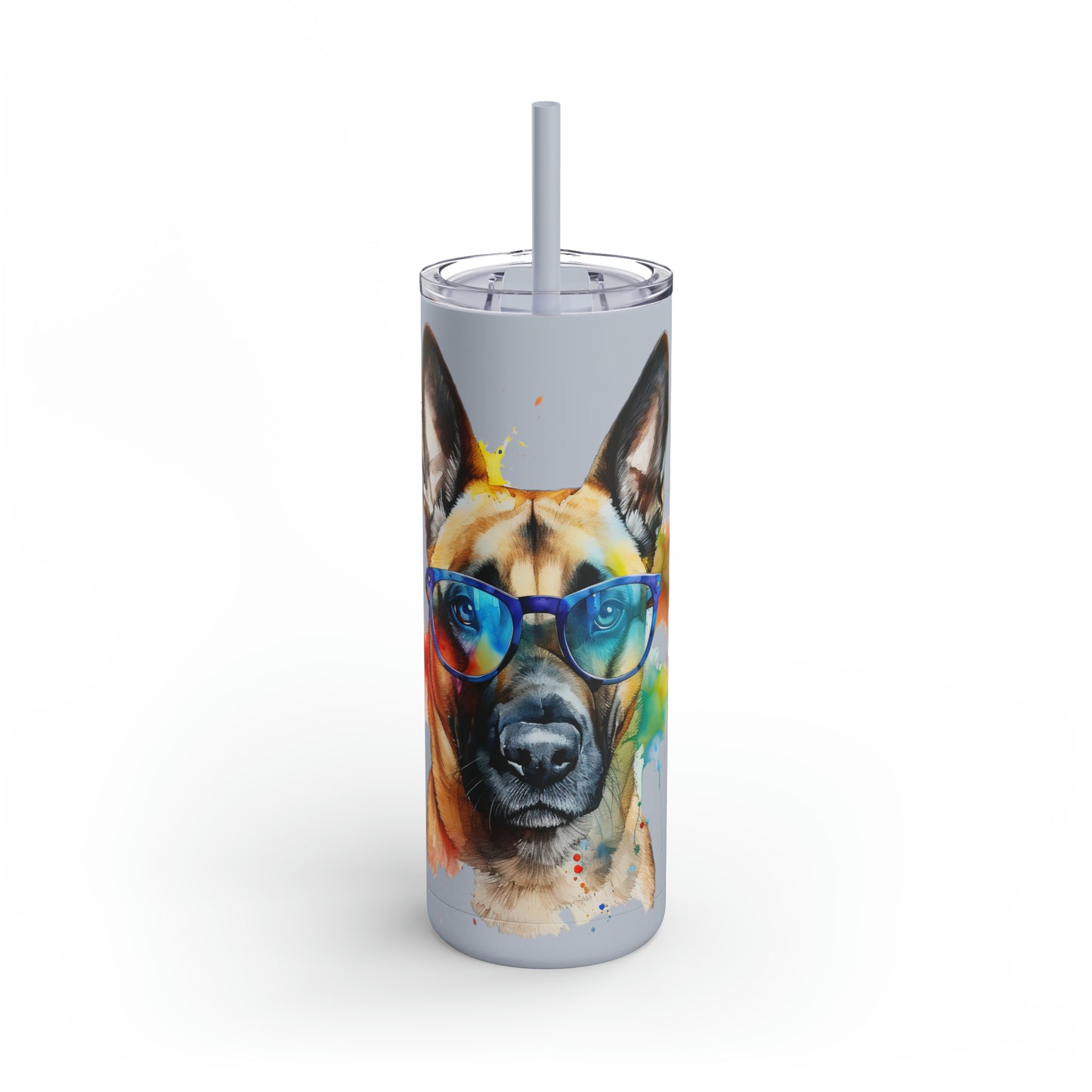 Belgium Malinois 6 Maars Maker Skinny Matte Tumbler, 20oz
