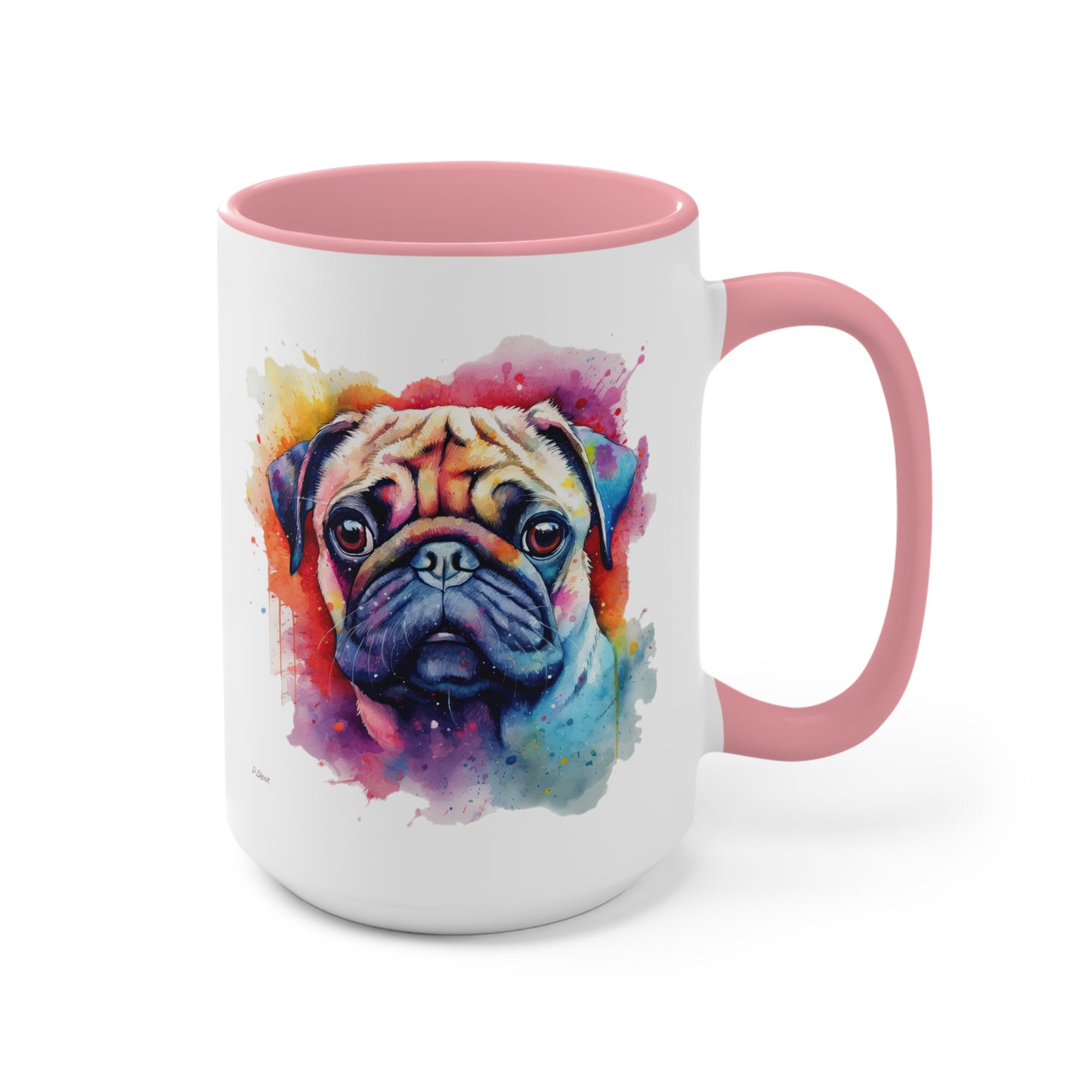 Pug 1 Accent Mugs
