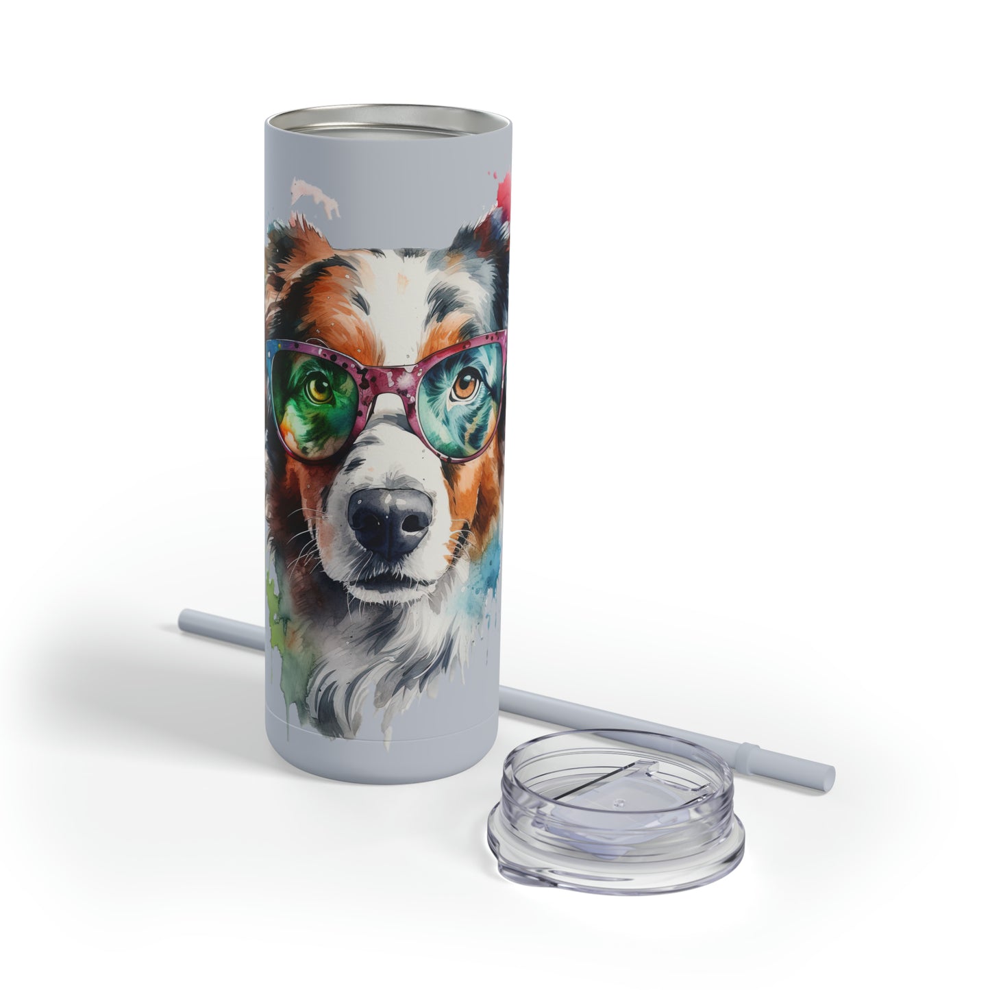 Australian Shepherd 5 Maars Maker Skinny Matte Tumbler, 20oz