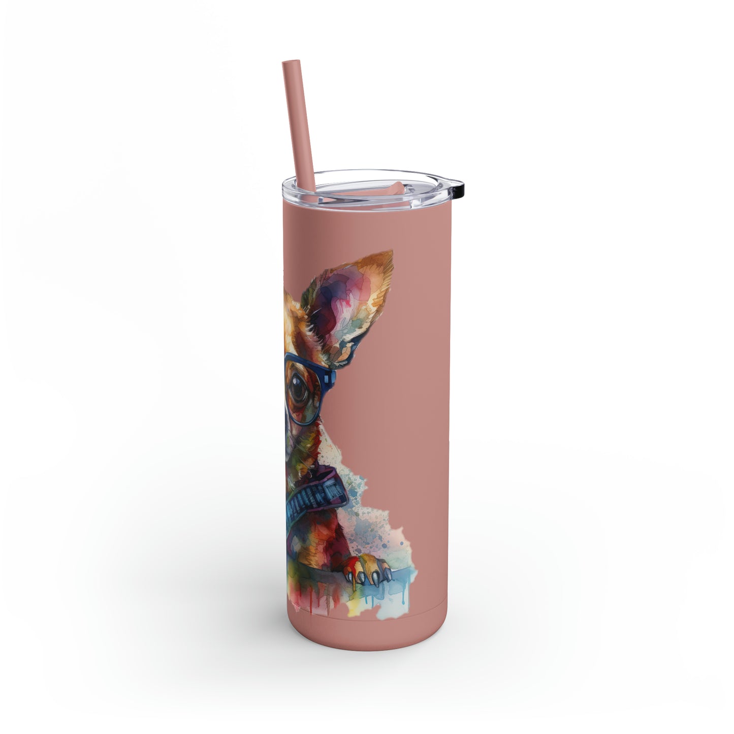Chihuahua 4 Maars Maker Skinny Matte Tumbler, 20oz