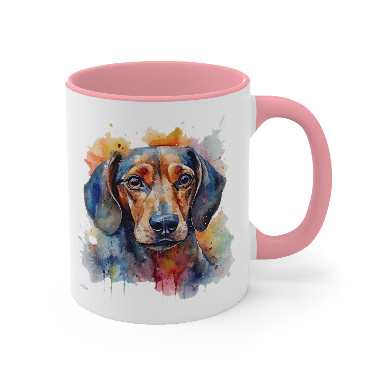 Dachshund 4 Accent Mugs