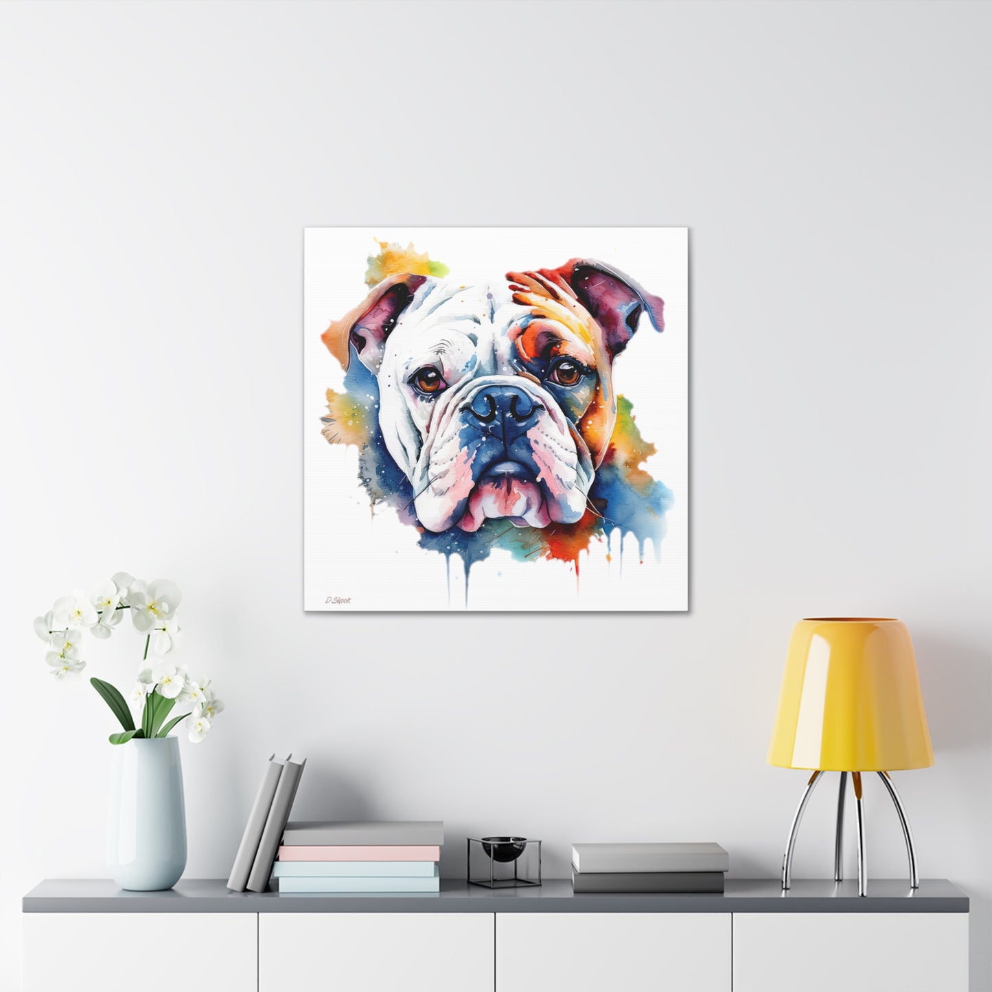 bulldog 4 Canvas Gallery Wraps