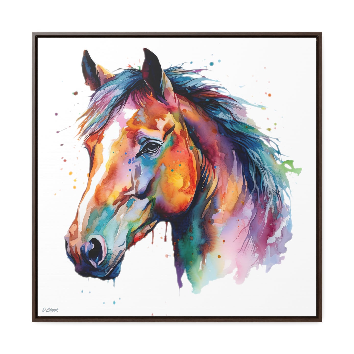 Horse Rescue 23 Gallery Canvas Wraps, Square Frame