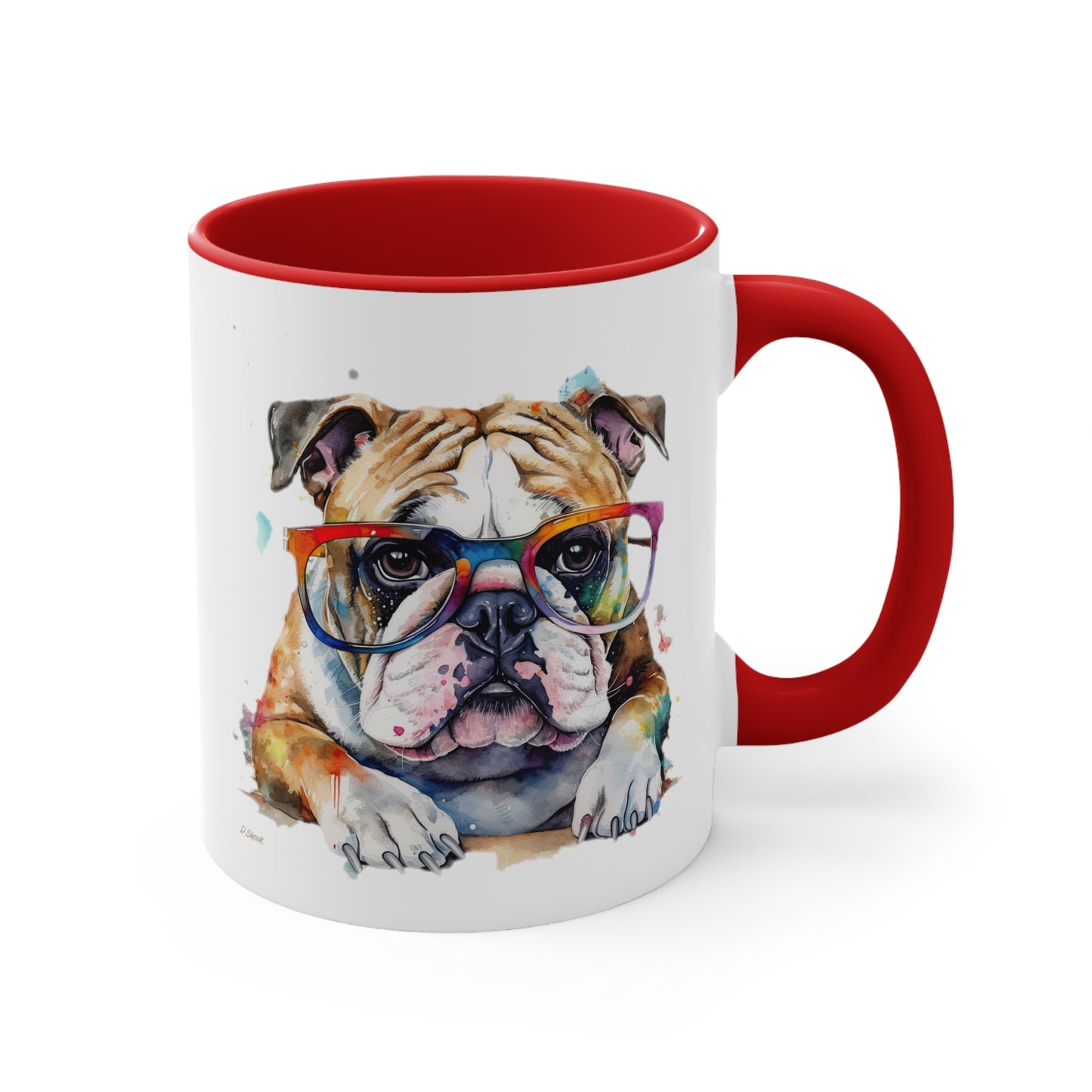 Bulldog 5 Accent Mugs