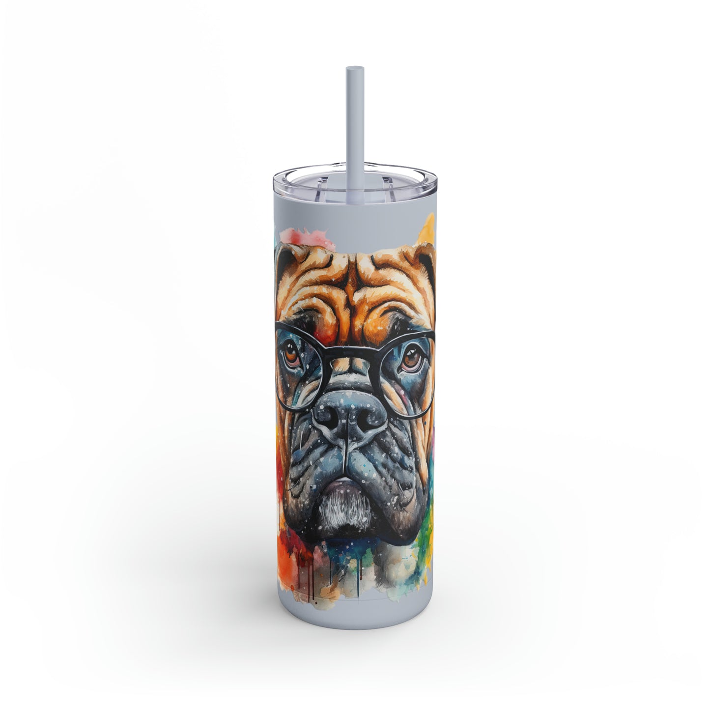 Bullmastiff 6 Maars Maker Skinny Matte Tumbler, 20oz