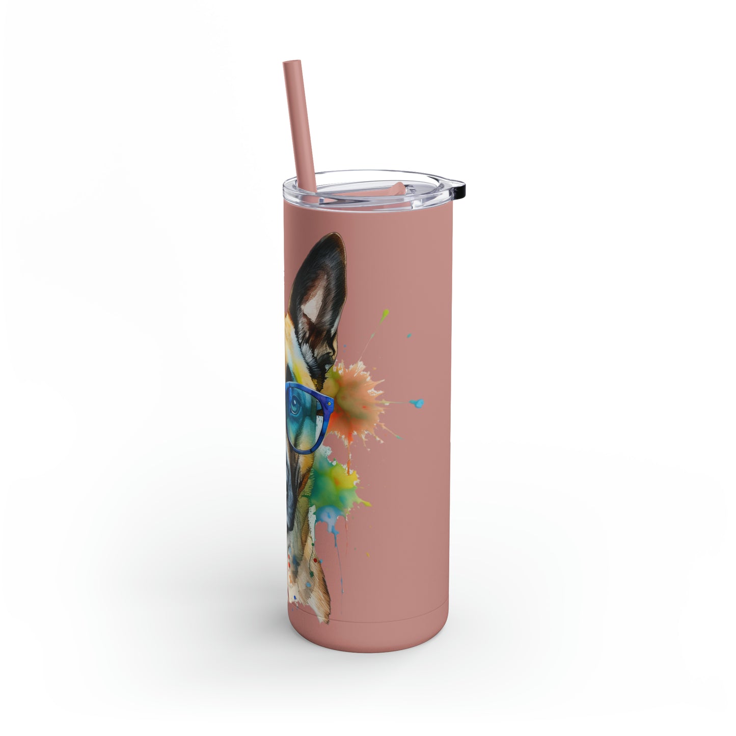 Belgium Malinois 6 Maars Maker Skinny Matte Tumbler, 20oz