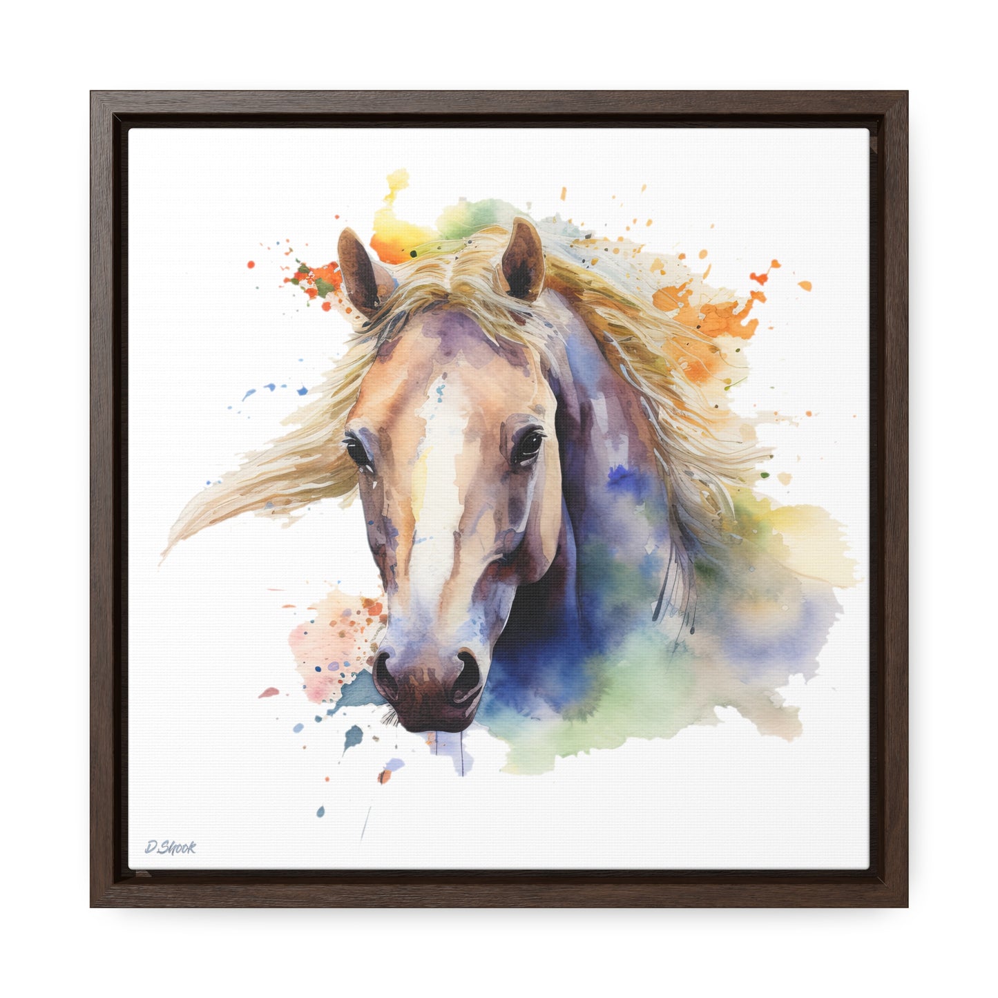 Horse Rescue 19 Gallery Canvas Wraps, Square Frame