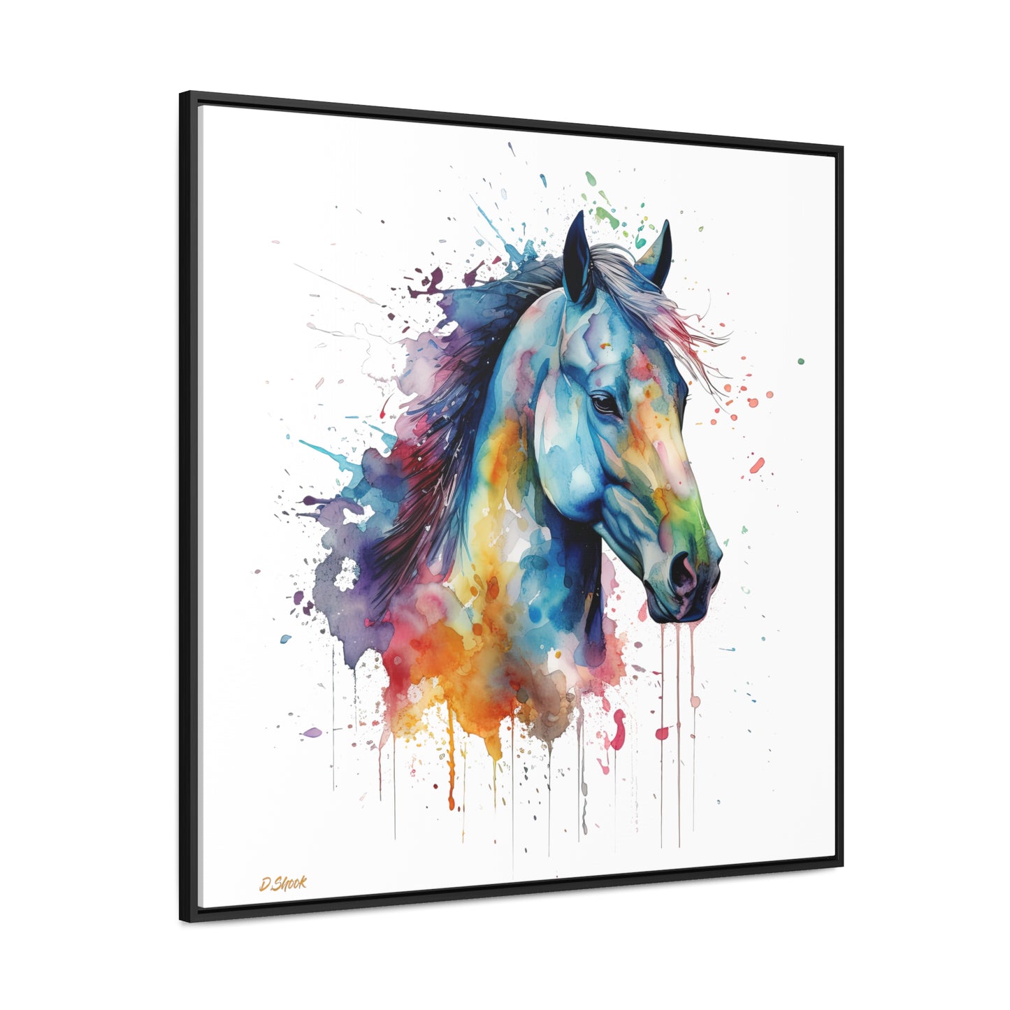 Horse Rescue 13 Gallery Canvas Wraps, Square Frame
