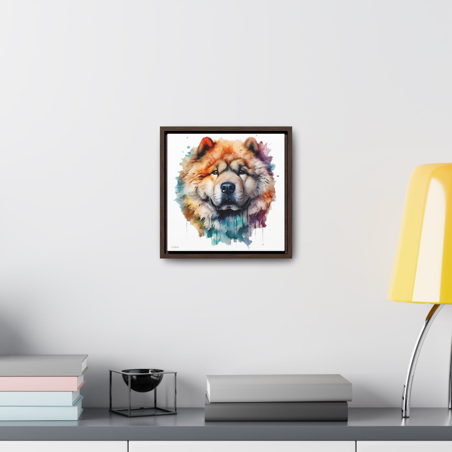 Chow Chow 3 Gallery Canvas Wraps, Square Frame