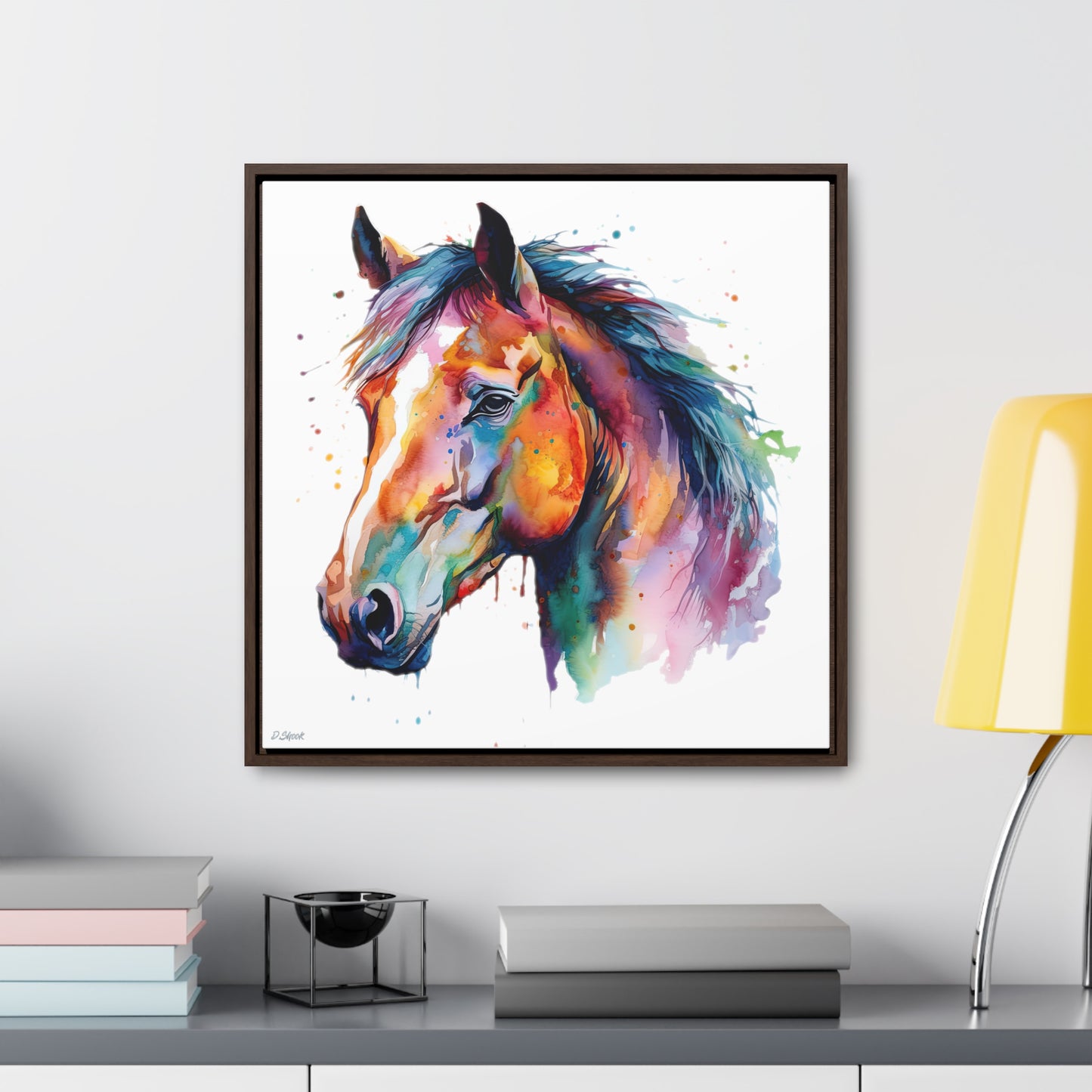 Horse Rescue 23 Gallery Canvas Wraps, Square Frame