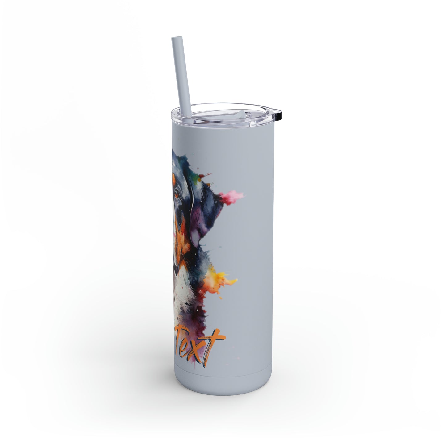 Greater Swiss Mountain Dog 3 (Your Text) Maars Maker Skinny Matte Tumbler, 20oz