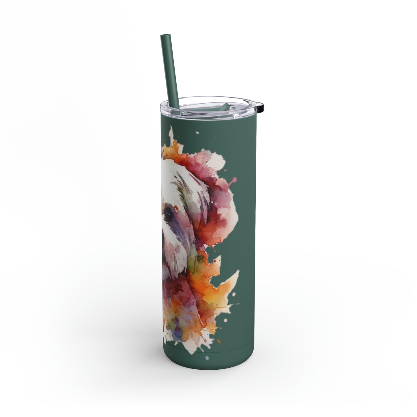 Maltese Dog 2 Maars Maker Skinny Matte Tumbler, 20oz
