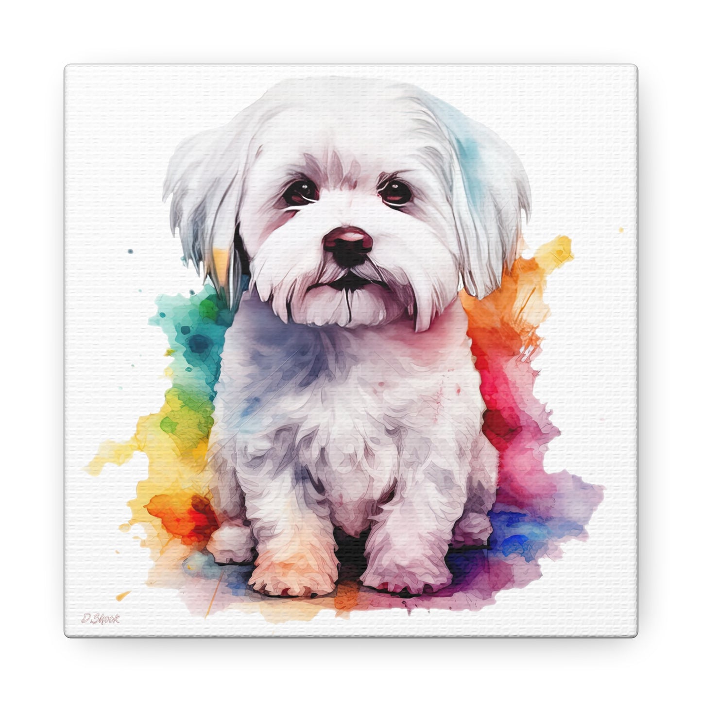 Maltese Dog 3 Canvas Gallery Wraps