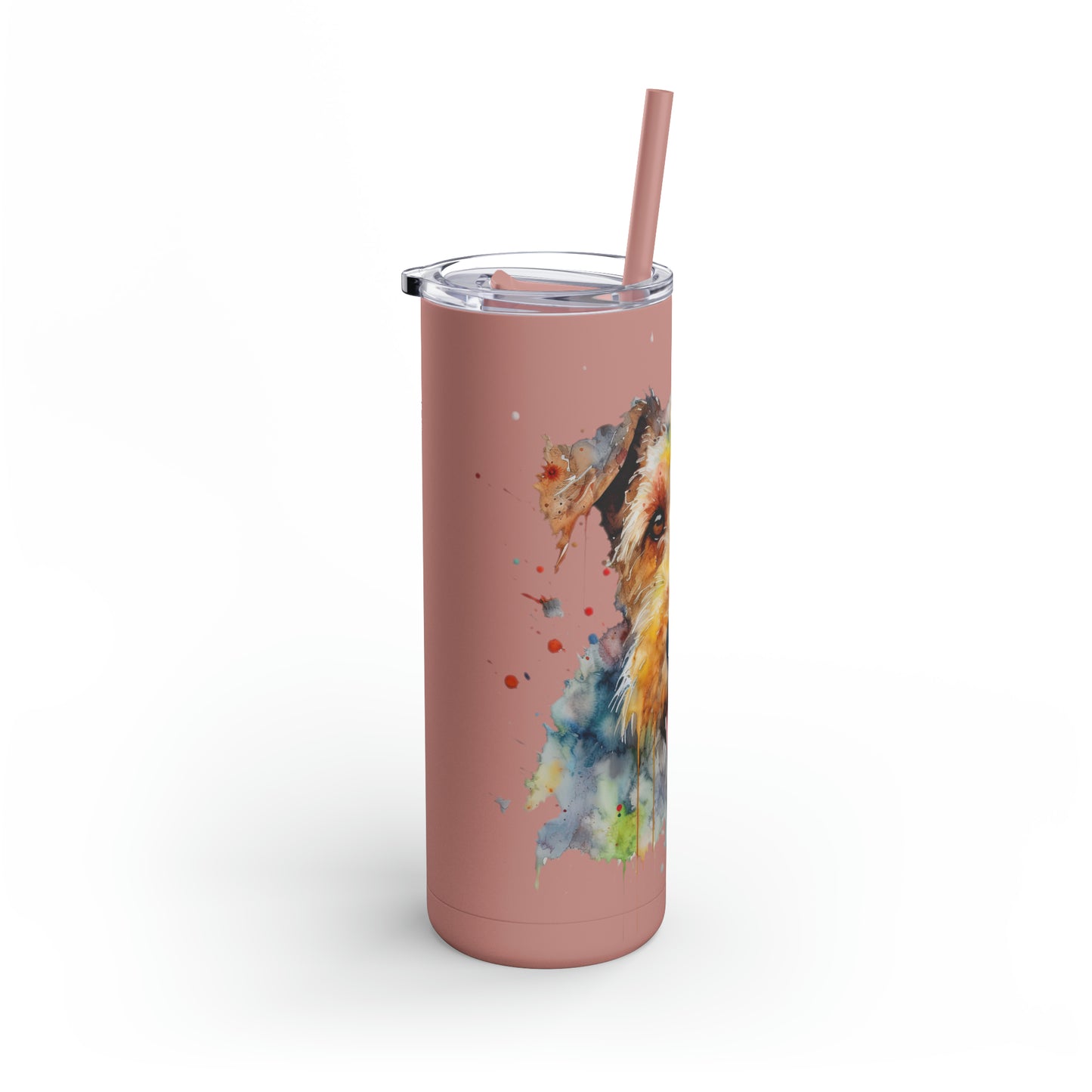 Airedale Terrier 1 Maars Maker Skinny Matte Tumbler, 20oz