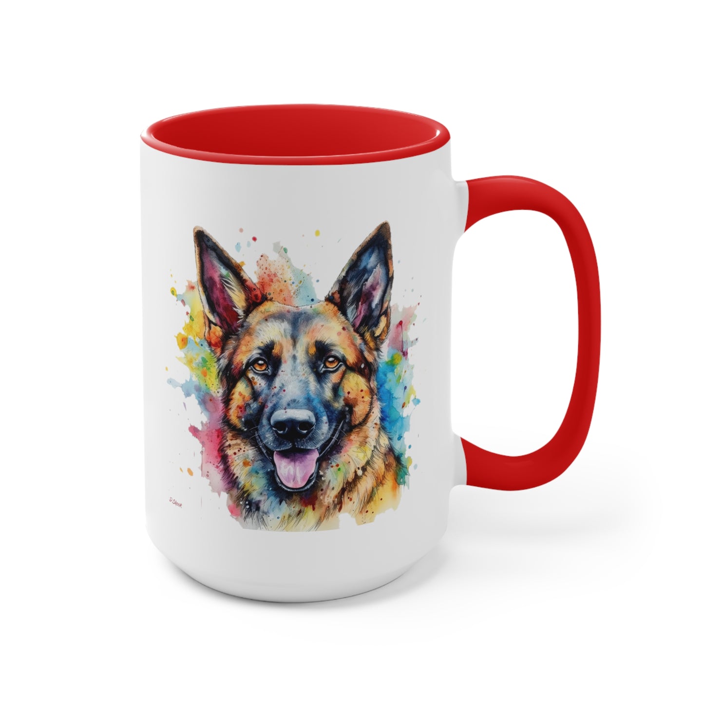 German Sheppard 1 Accent Mugs