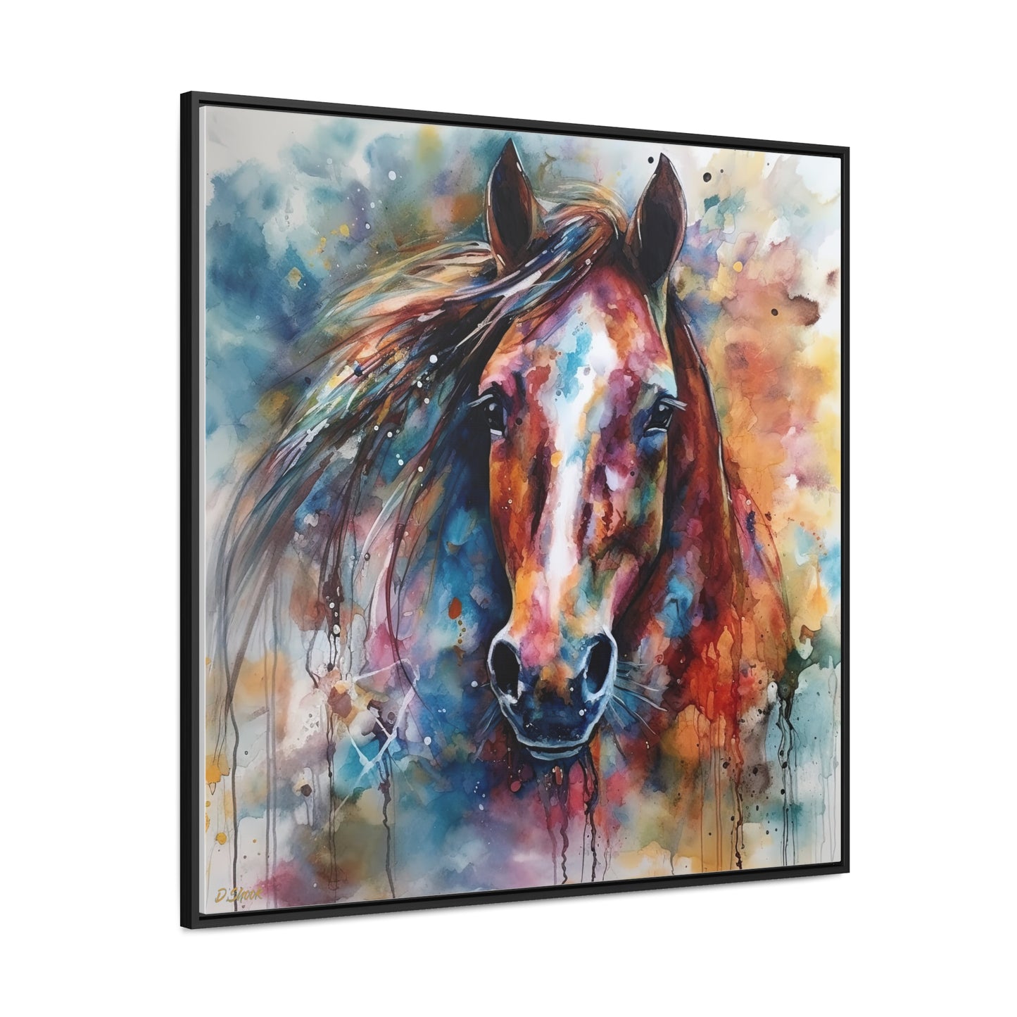 Horse Rescue 11 Gallery Canvas Wraps, Square Frame