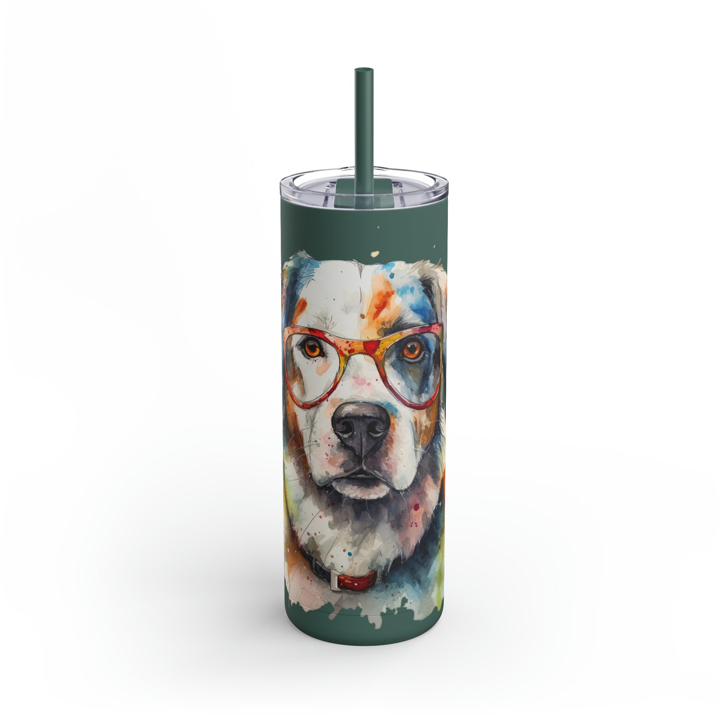 Greater Swiss Mountain Dog 4 Maars Maker Skinny Matte Tumbler, 20oz