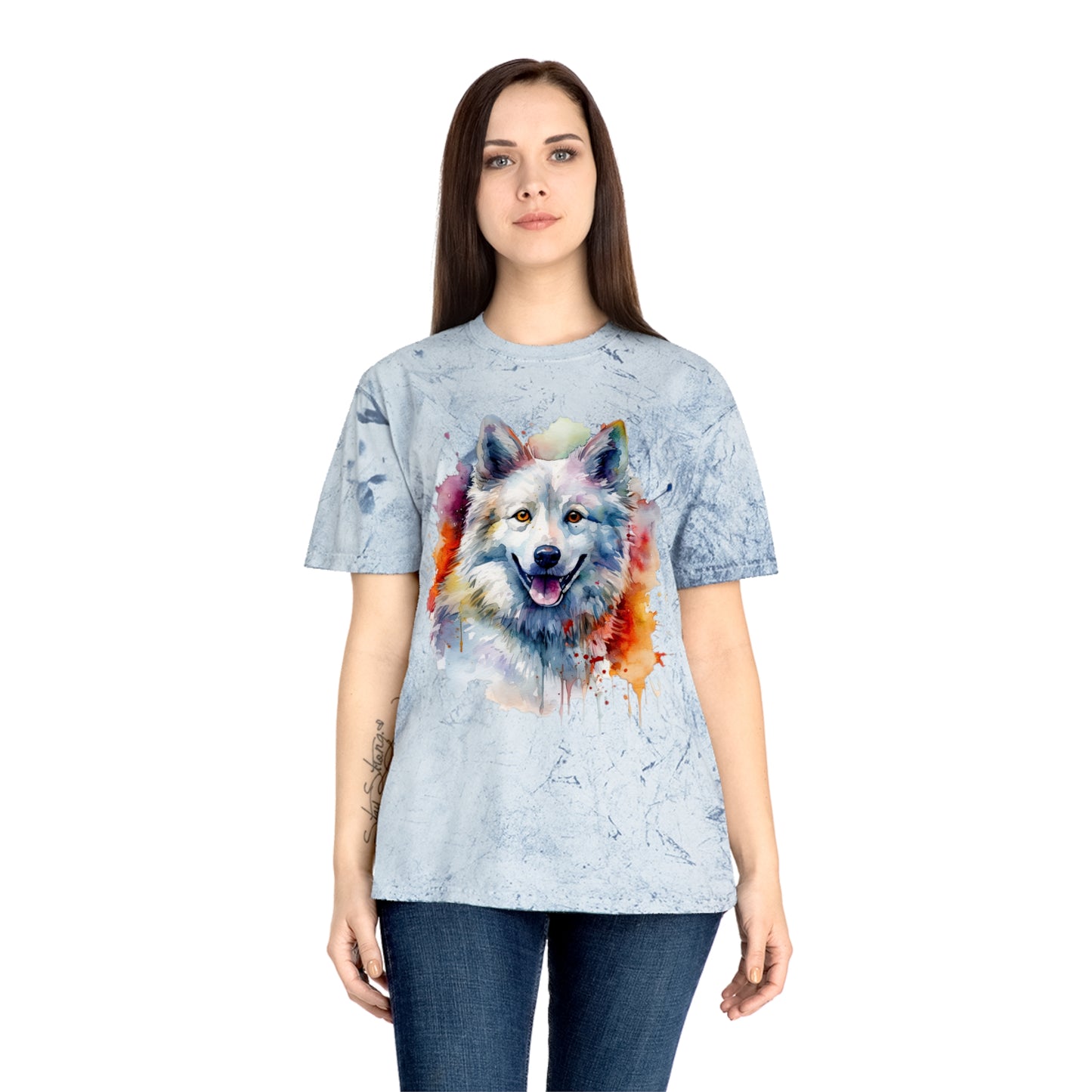 American Eskimo Dog 3 Unisex Color Blast T-Shirt