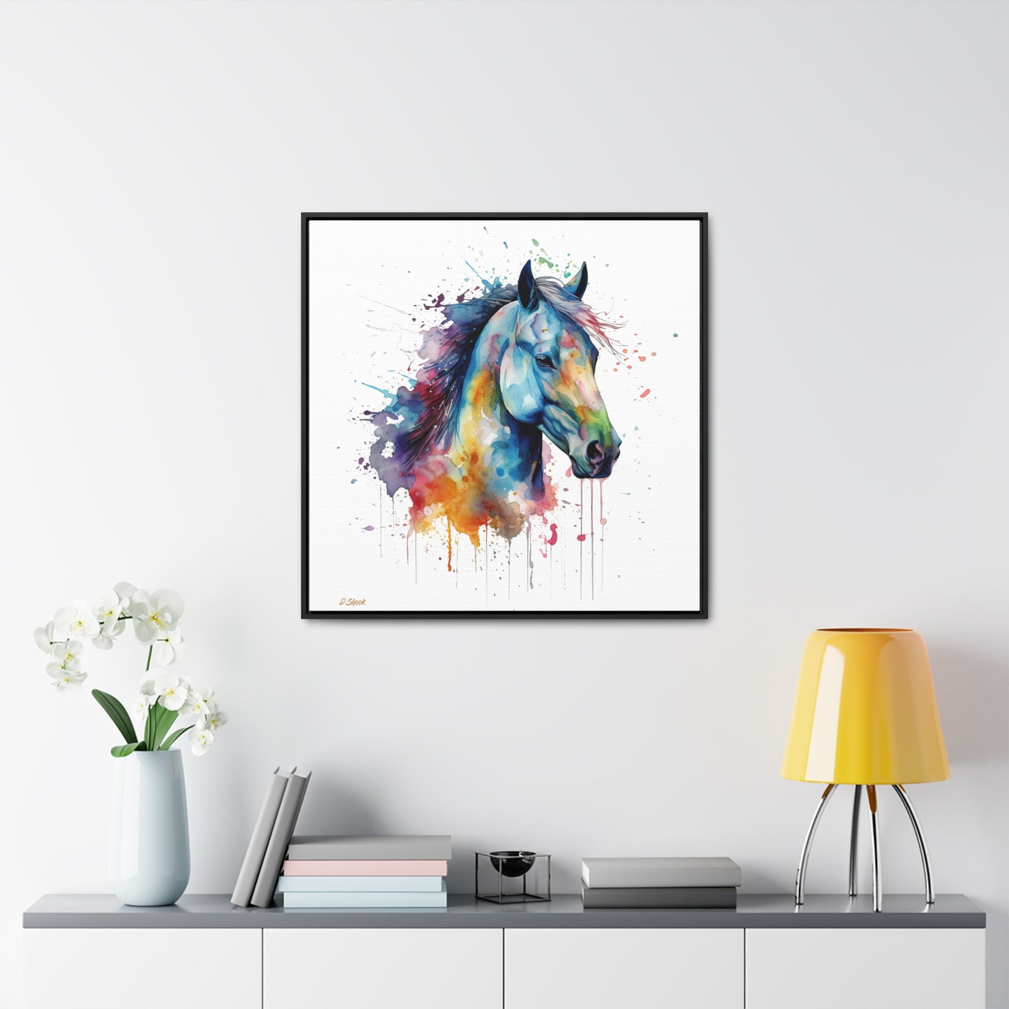Horse Rescue 13 Gallery Canvas Wraps, Square Frame
