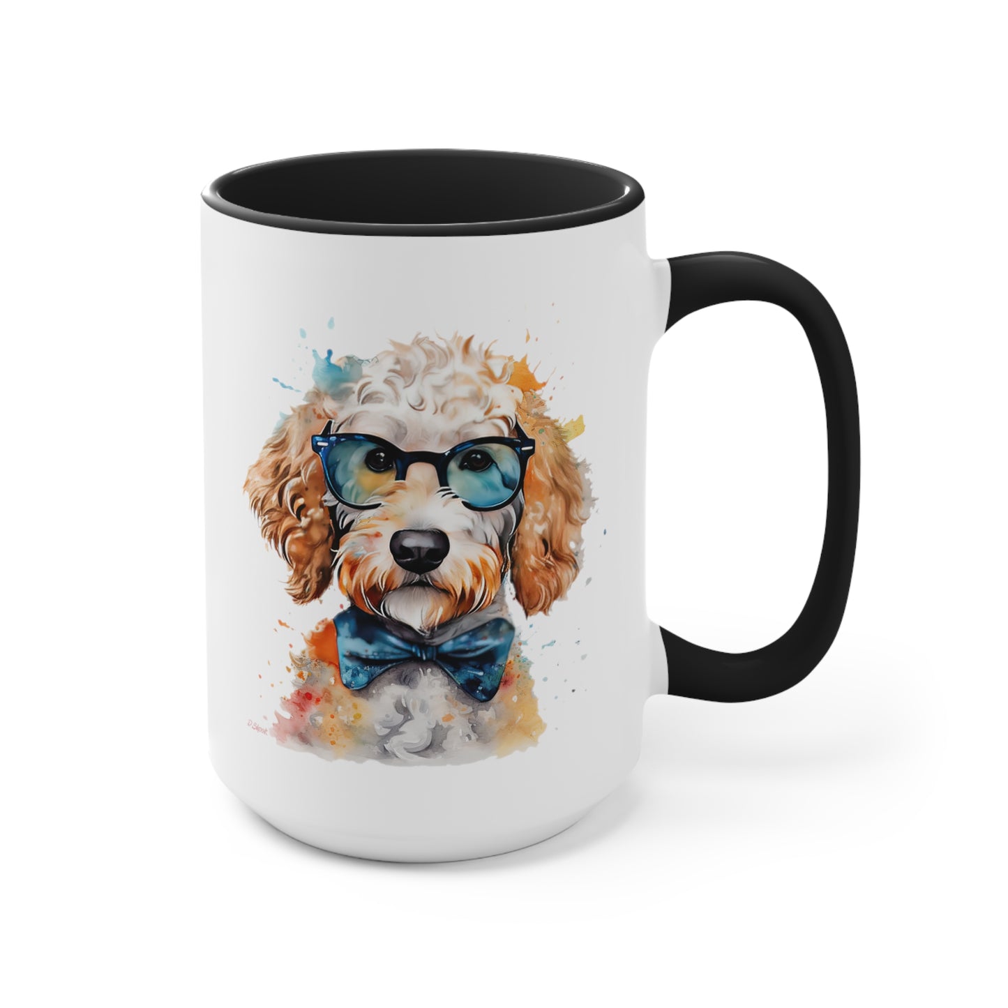 Mini Golden Doodle 9 Accent Mugs