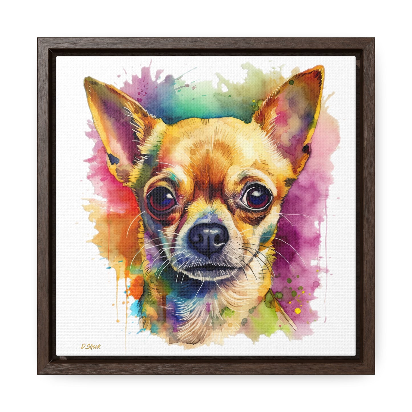 Chihuahua 7 Gallery Canvas Wraps, Square Frame